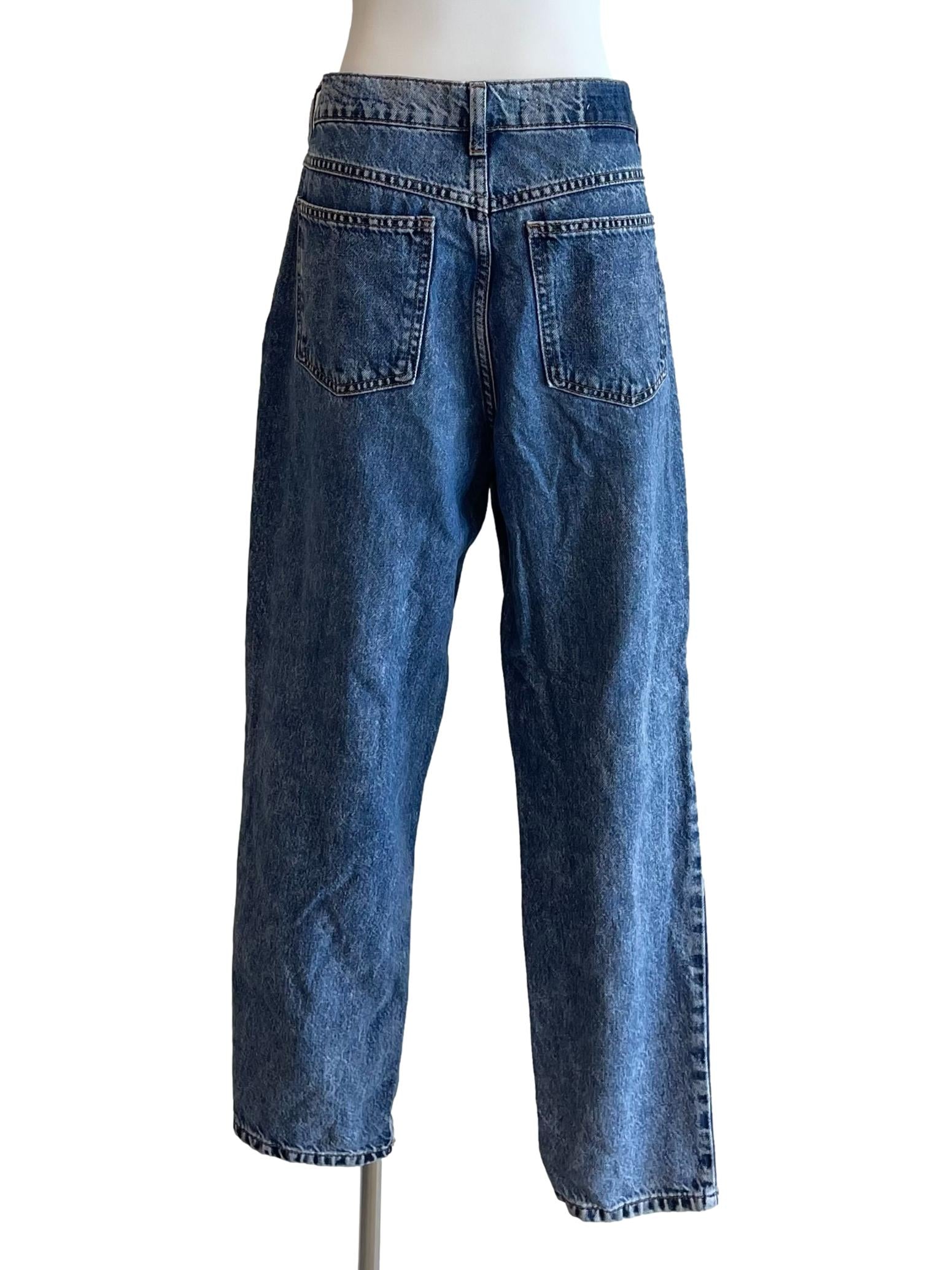 Blue Washed Mom Jeans