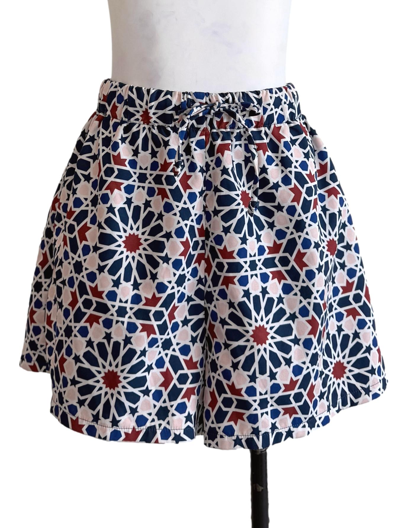 Multicolor Printed Relaxed Shorts