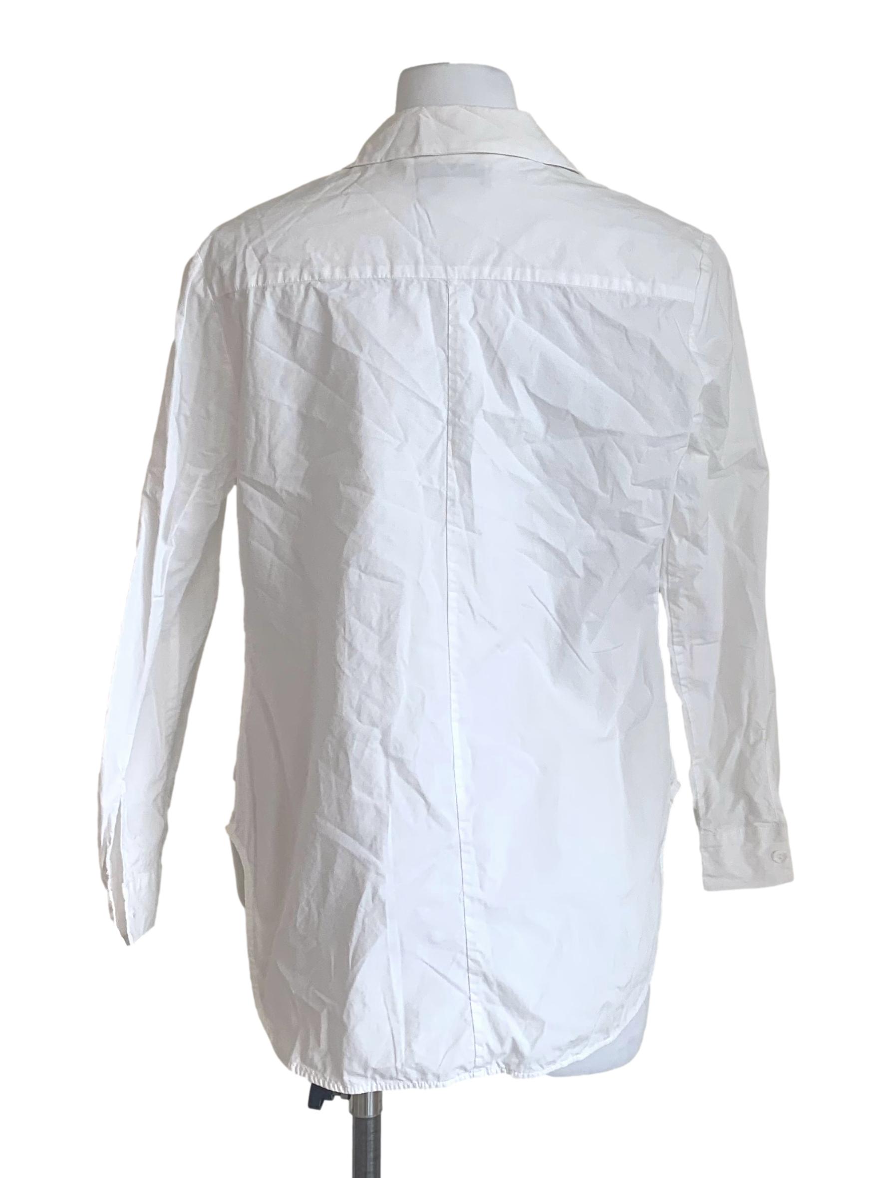 Cotton White Collared Fit Top LB