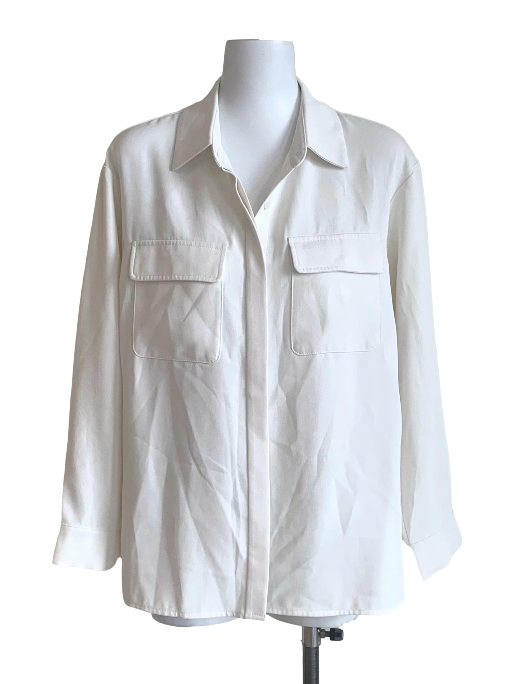 Daisy White Collared Top LB