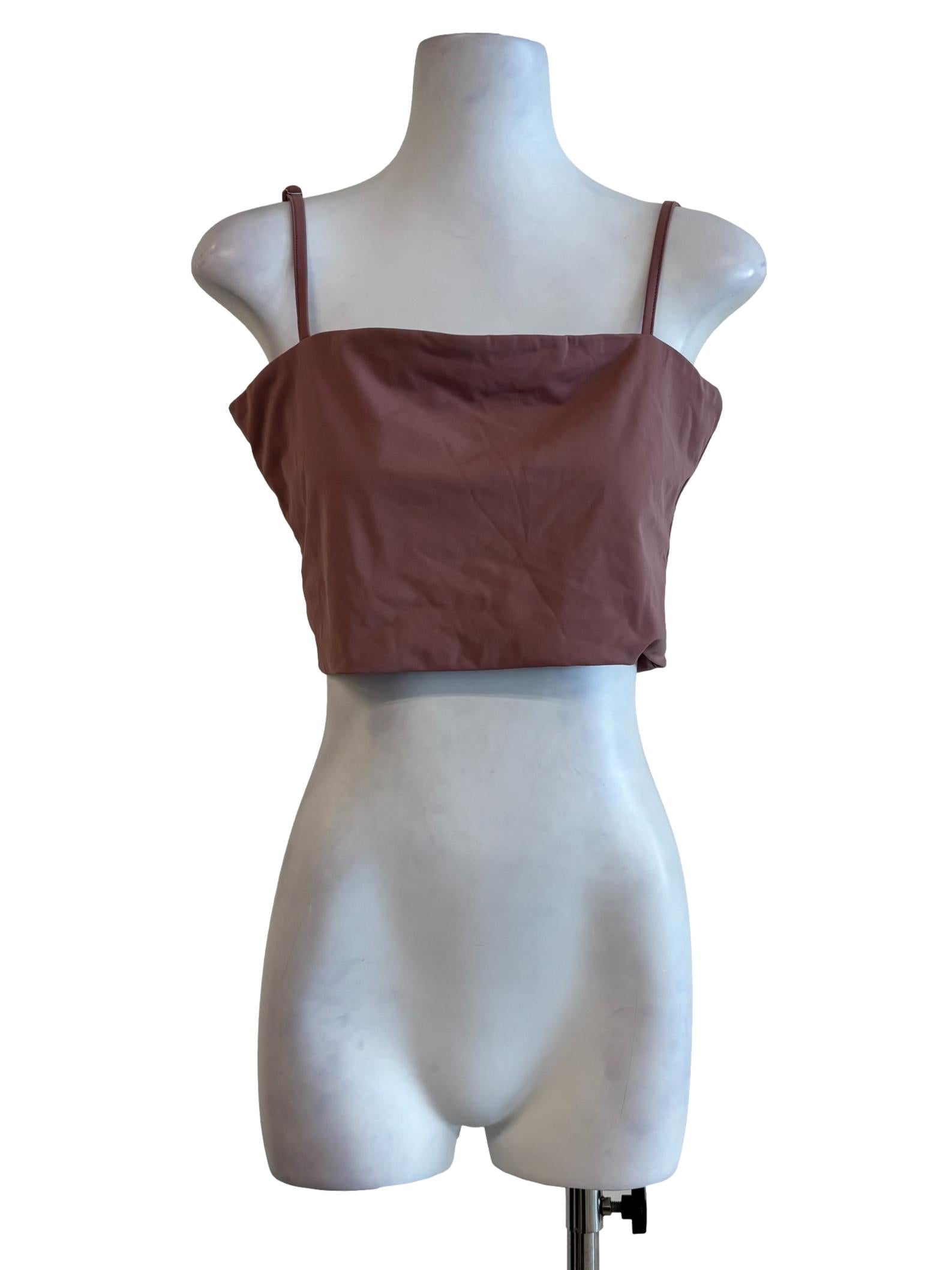 Charm Pink Crop Cami Top