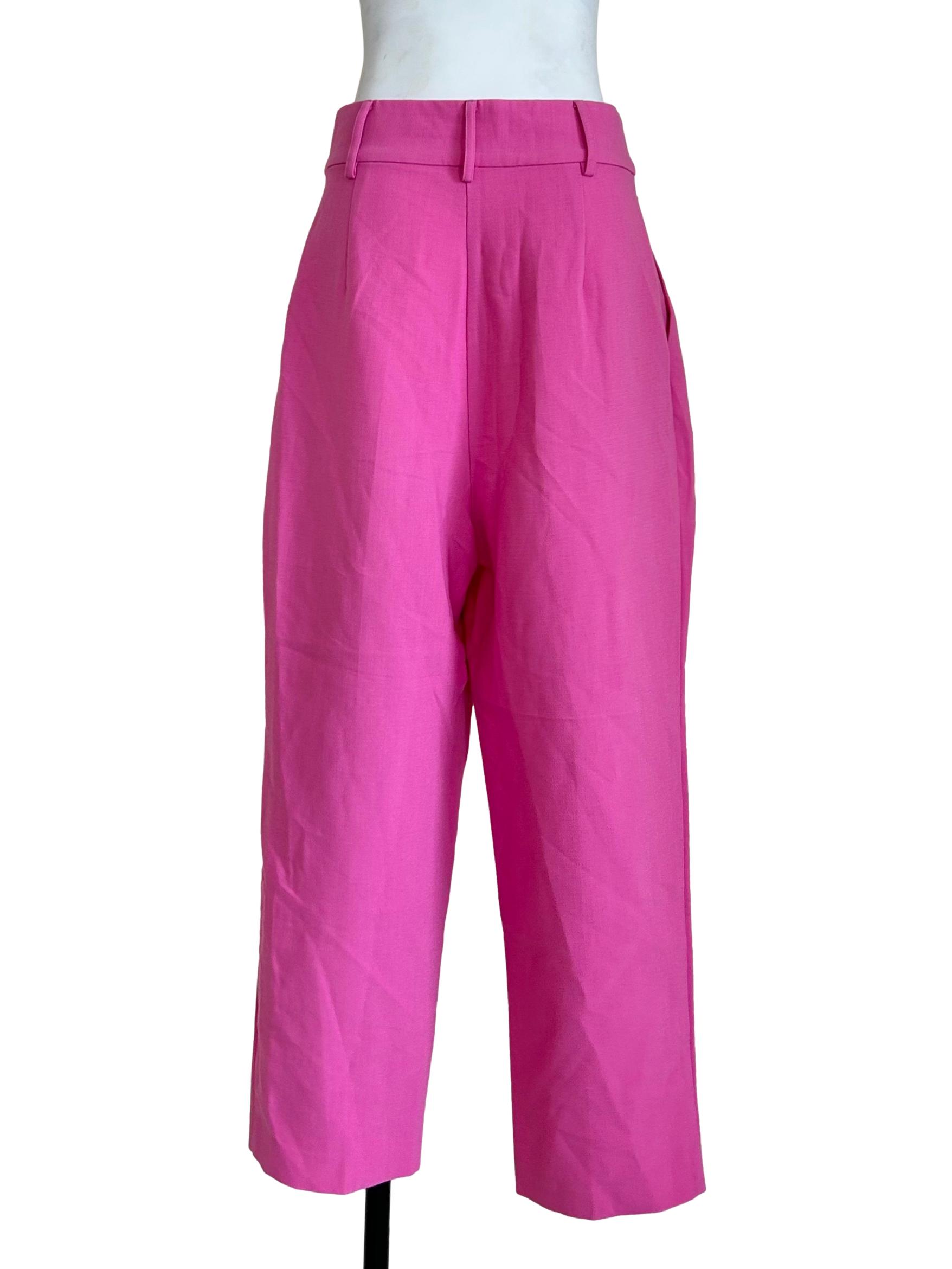 Taffy Pink Pleated Ankle Trousers LB
