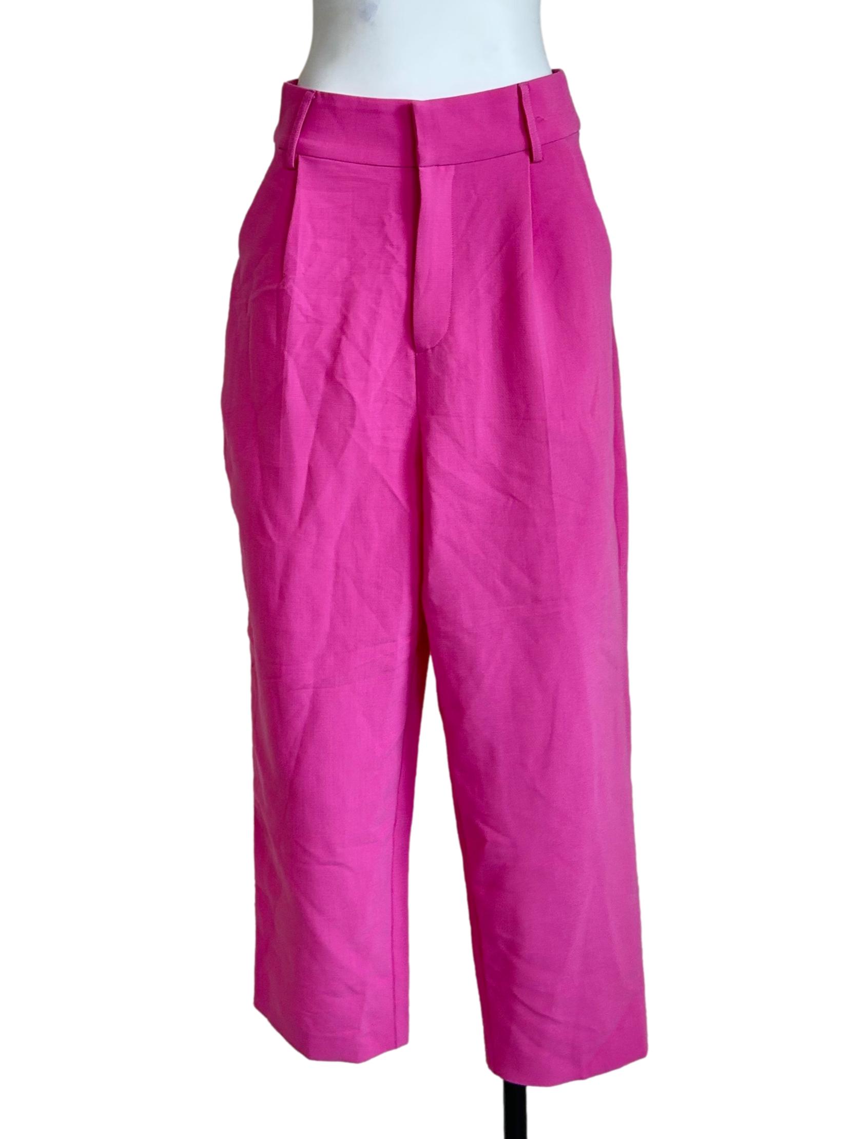 Taffy Pink Pleated Ankle Trousers LB