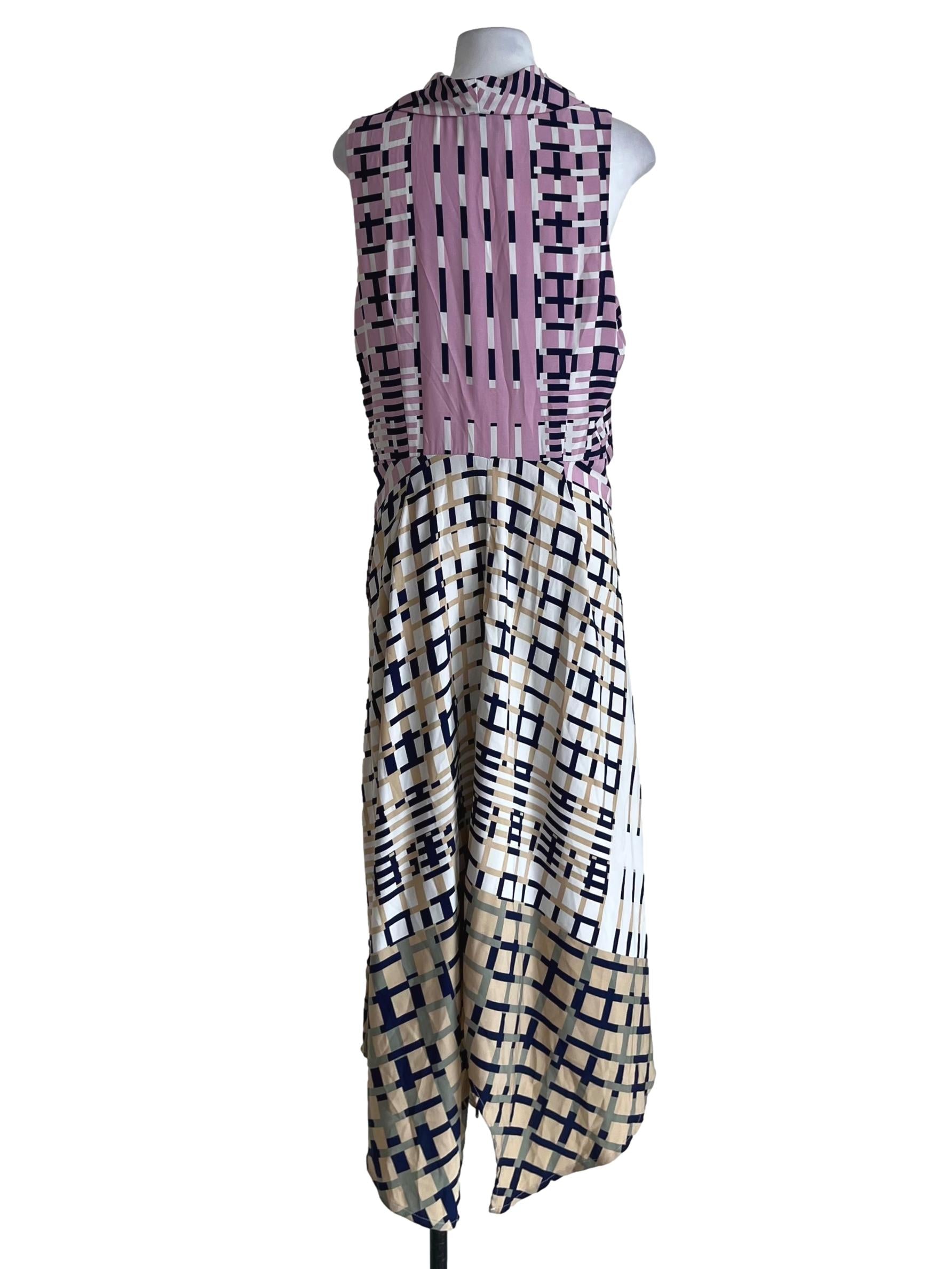 Periwinkle Purple Notched Collar A-Line Dress
