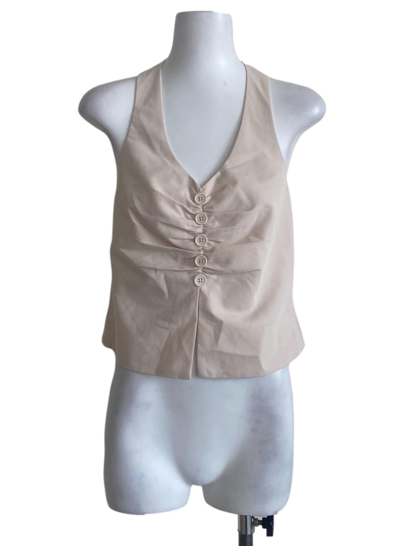 Chiffon Halter Neck Crop Blouse