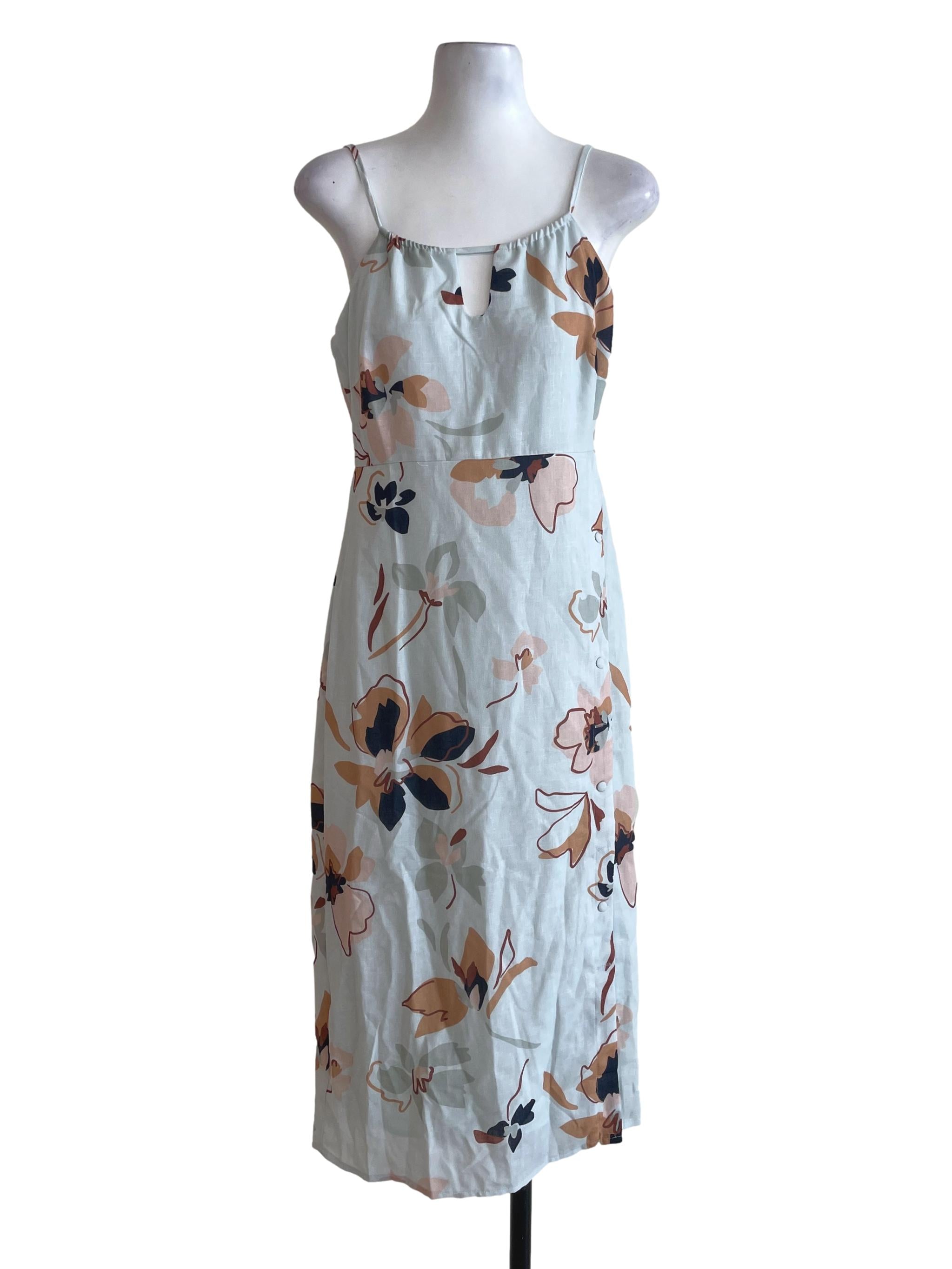 Mint Green Floral Dress