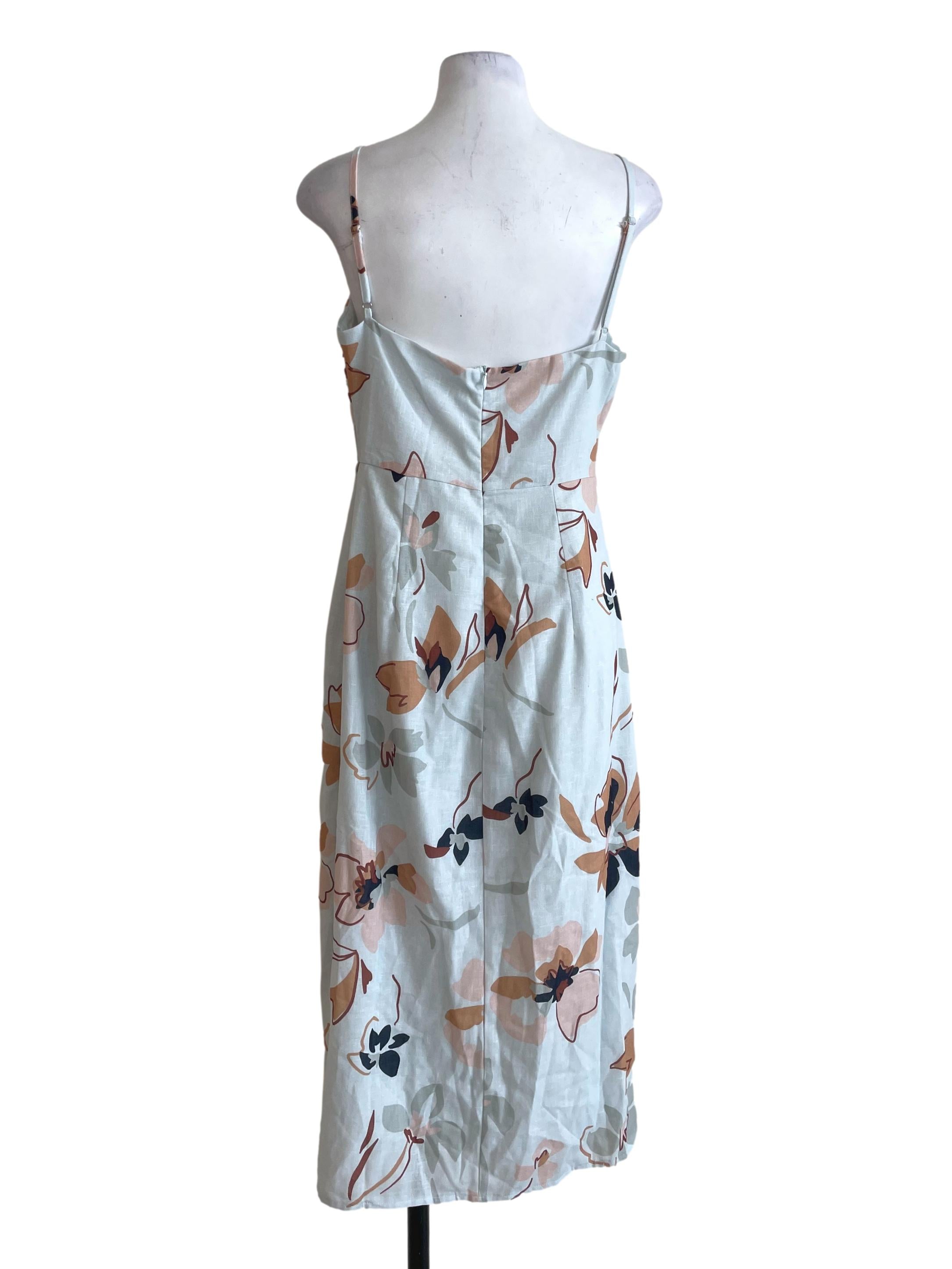 Mint Green Floral Dress