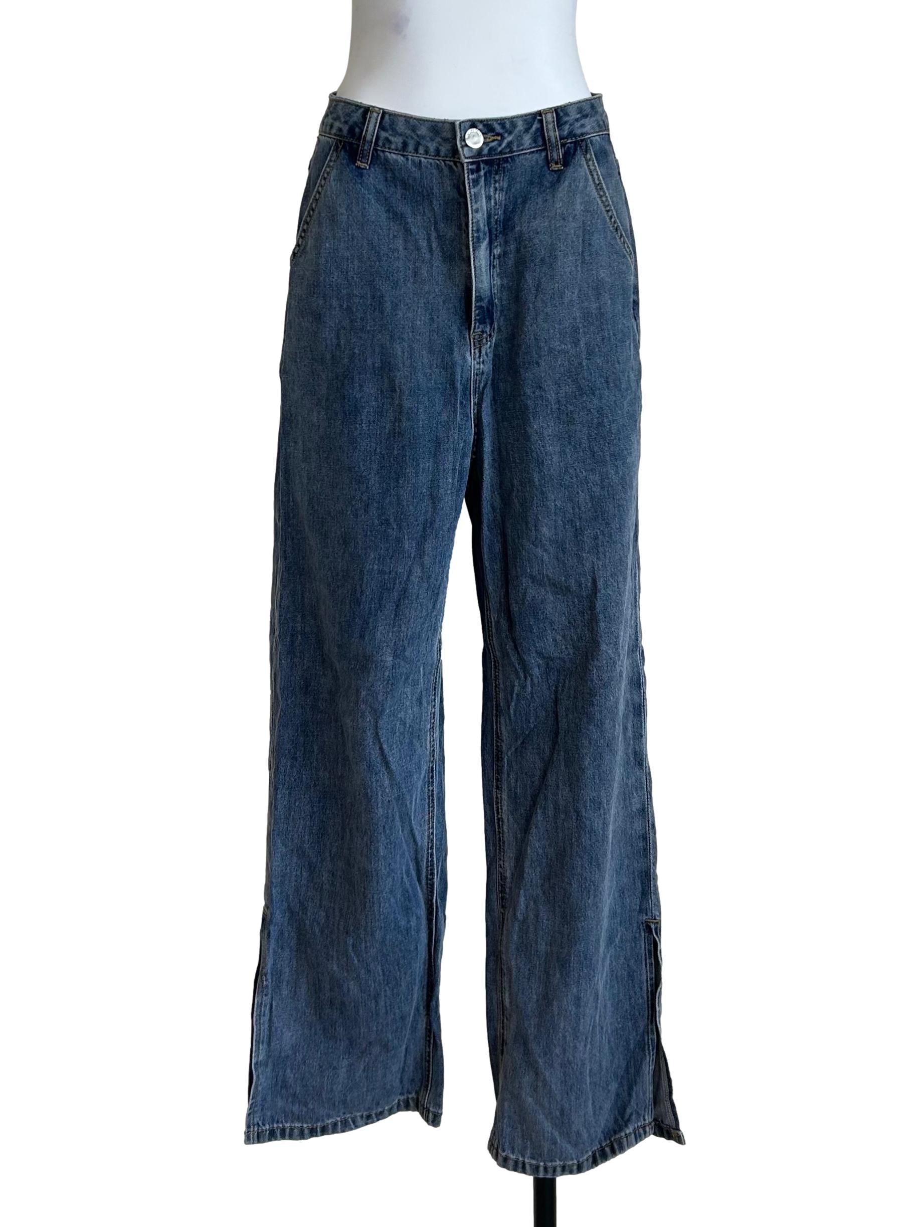 Medium Wash Wide Leg Jeans