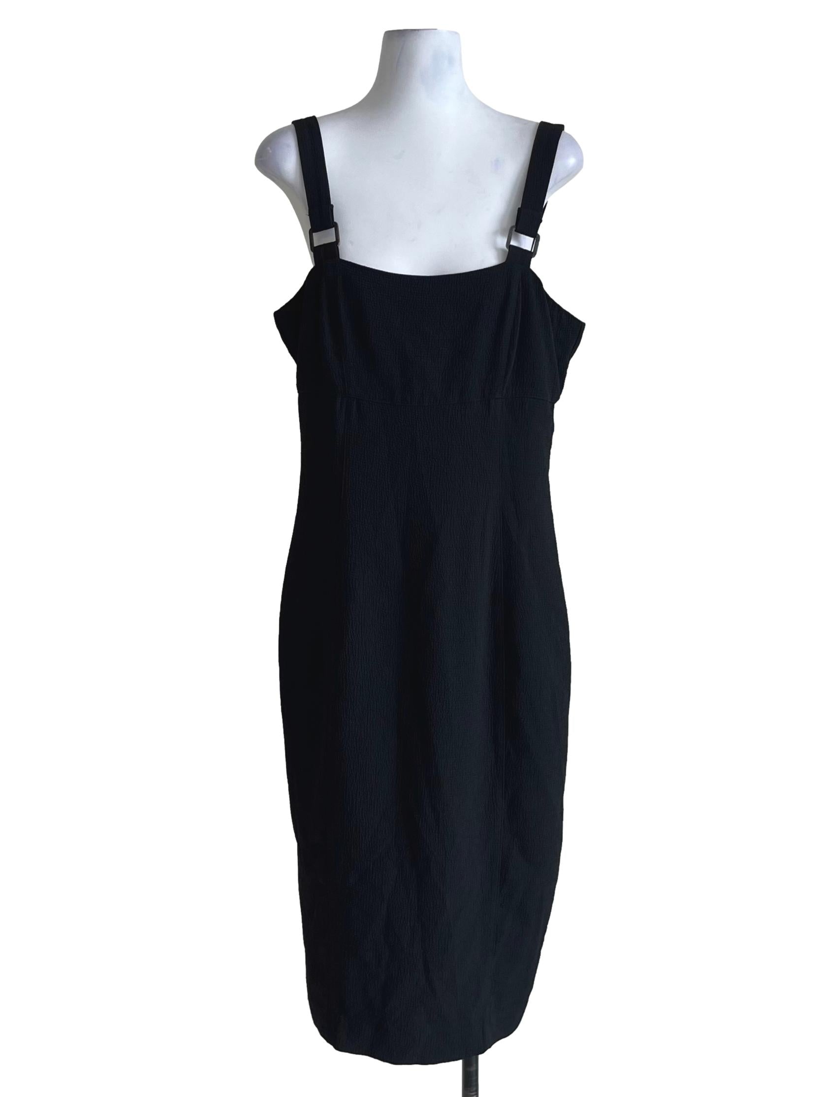 Black Plain Jumper Dress