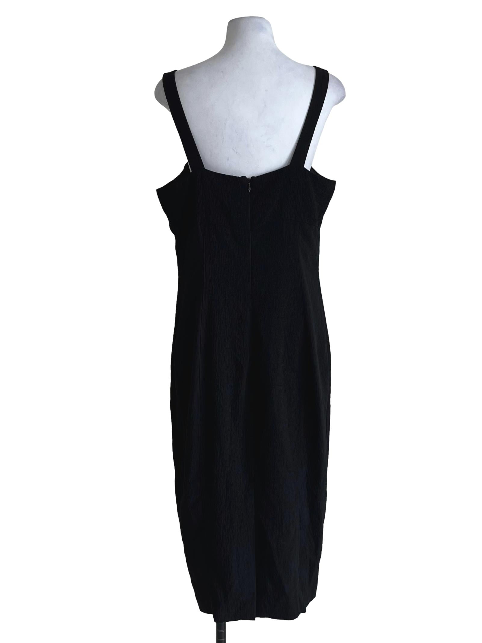 Black Plain Jumper Dress