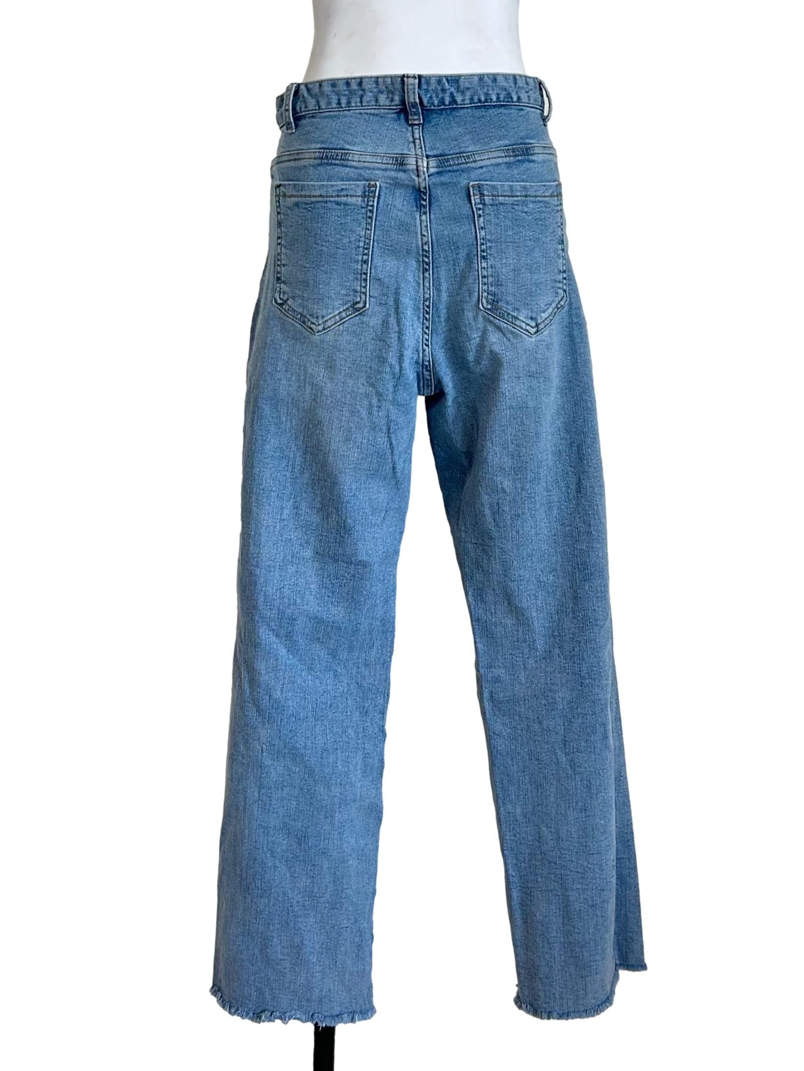 Light Wash Straight Leg Jeans TWL