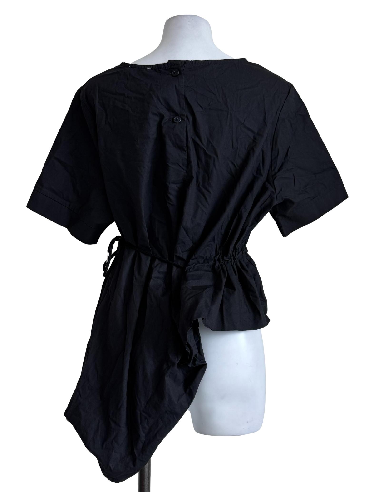 Muted Black Asymmetrical Dress
