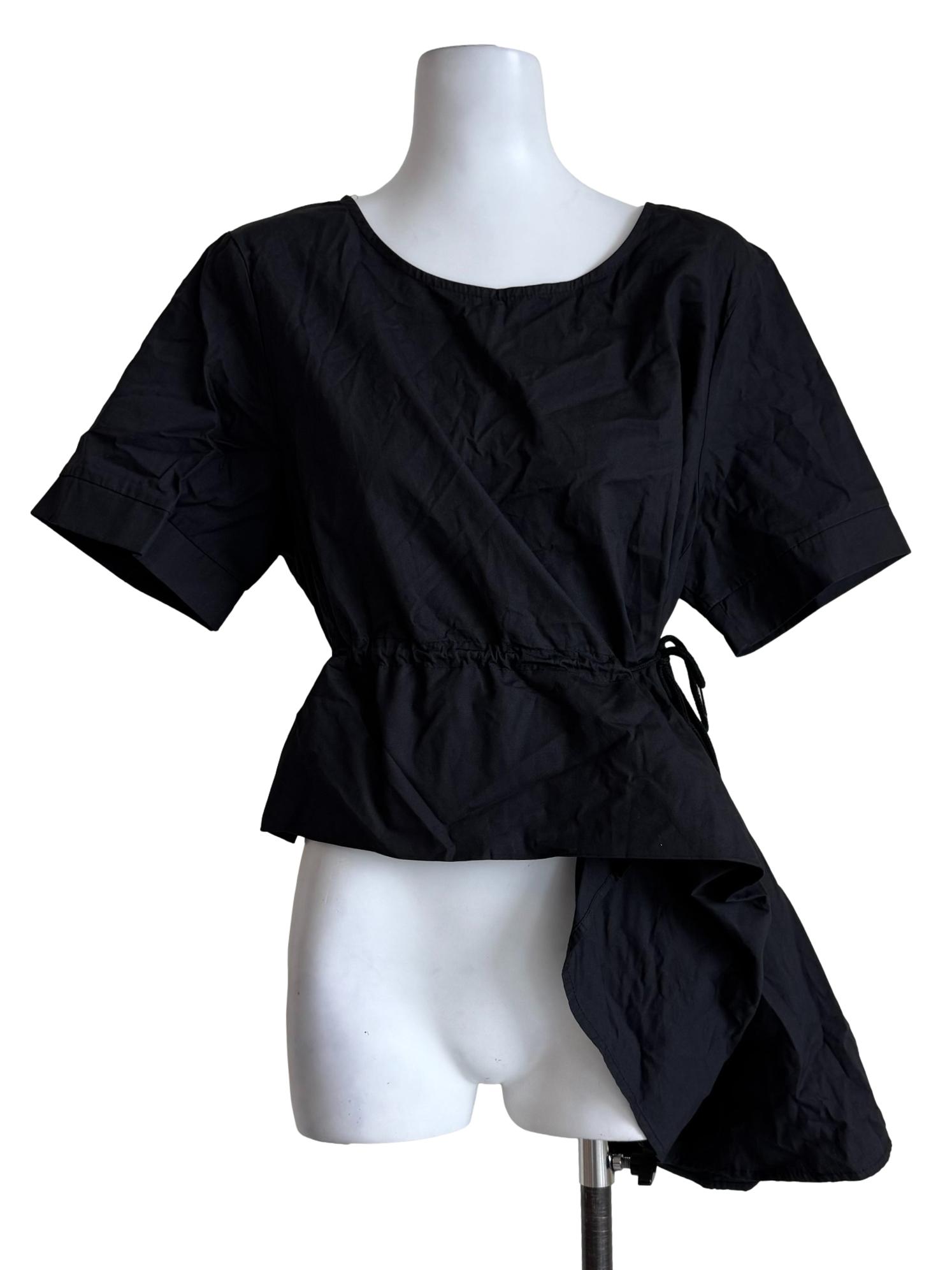 Muted Black Asymmetrical Dress