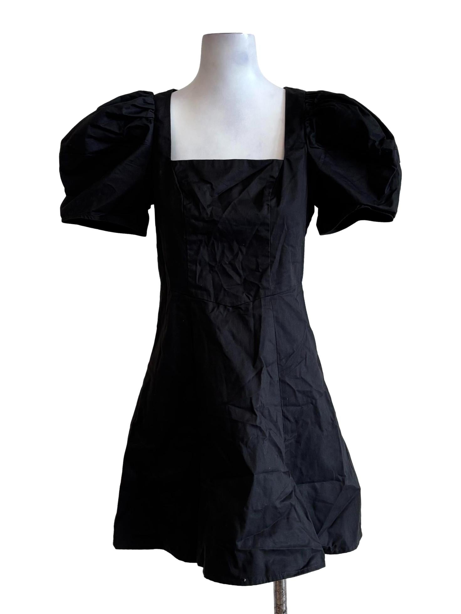 Jet Black Baby Doll Dress