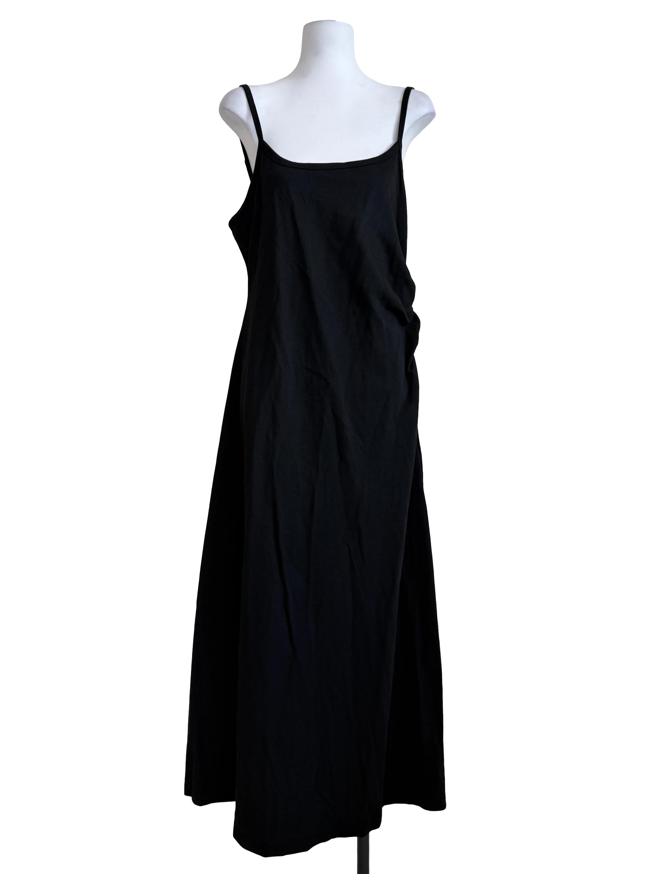 Black A-Line Slip Dress