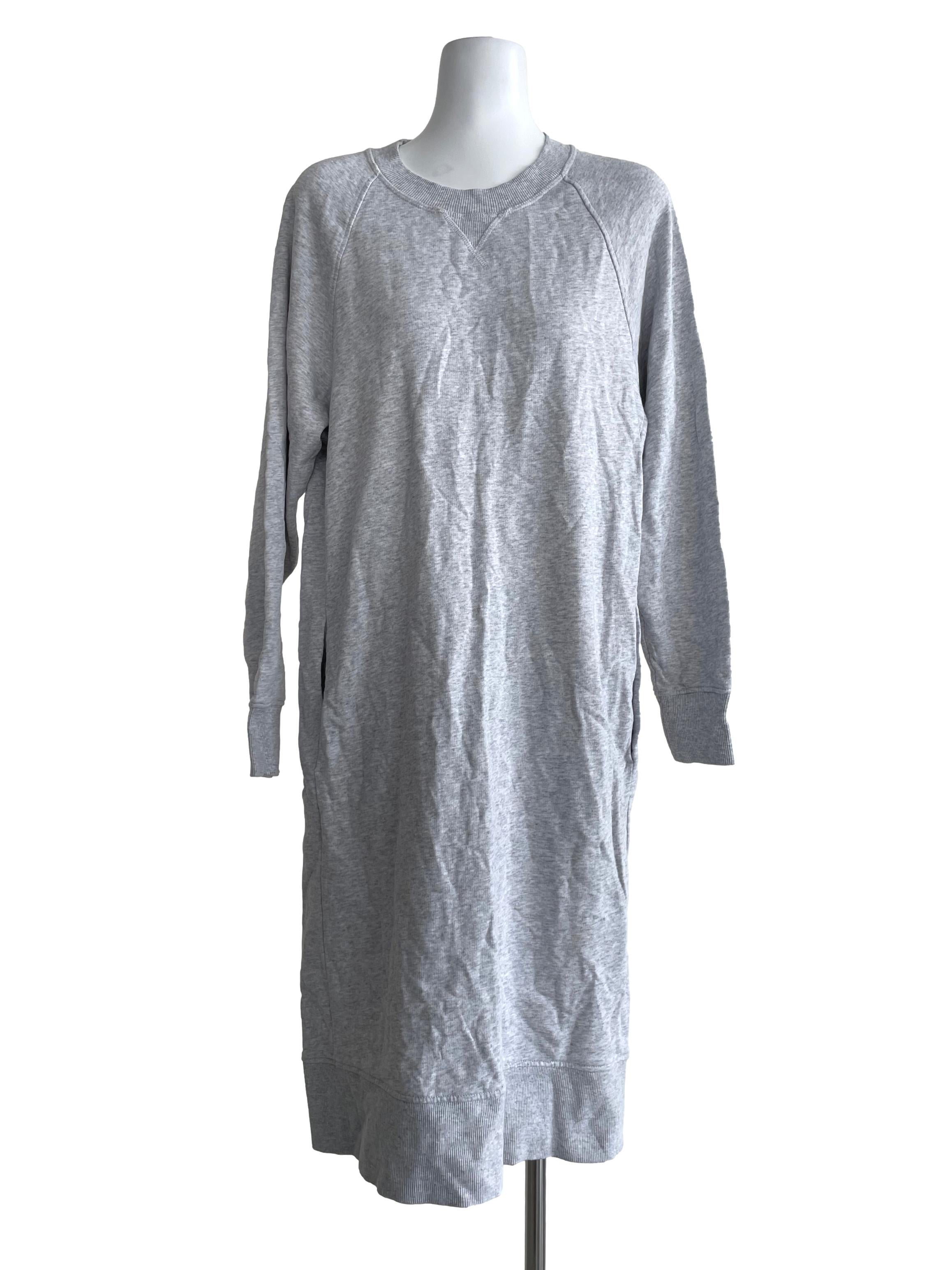 Bone Grey Sweater Dress