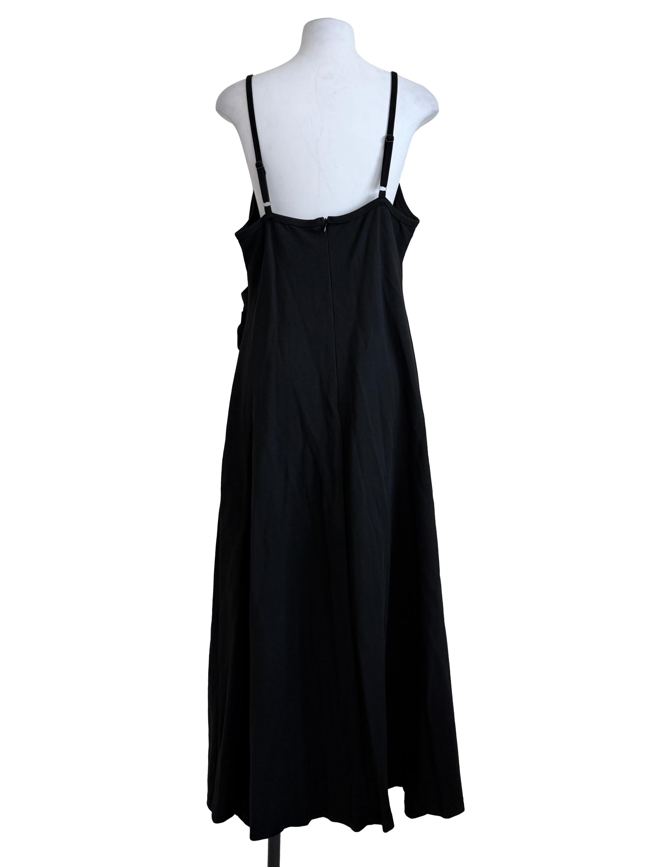 Black A-Line Slip Dress