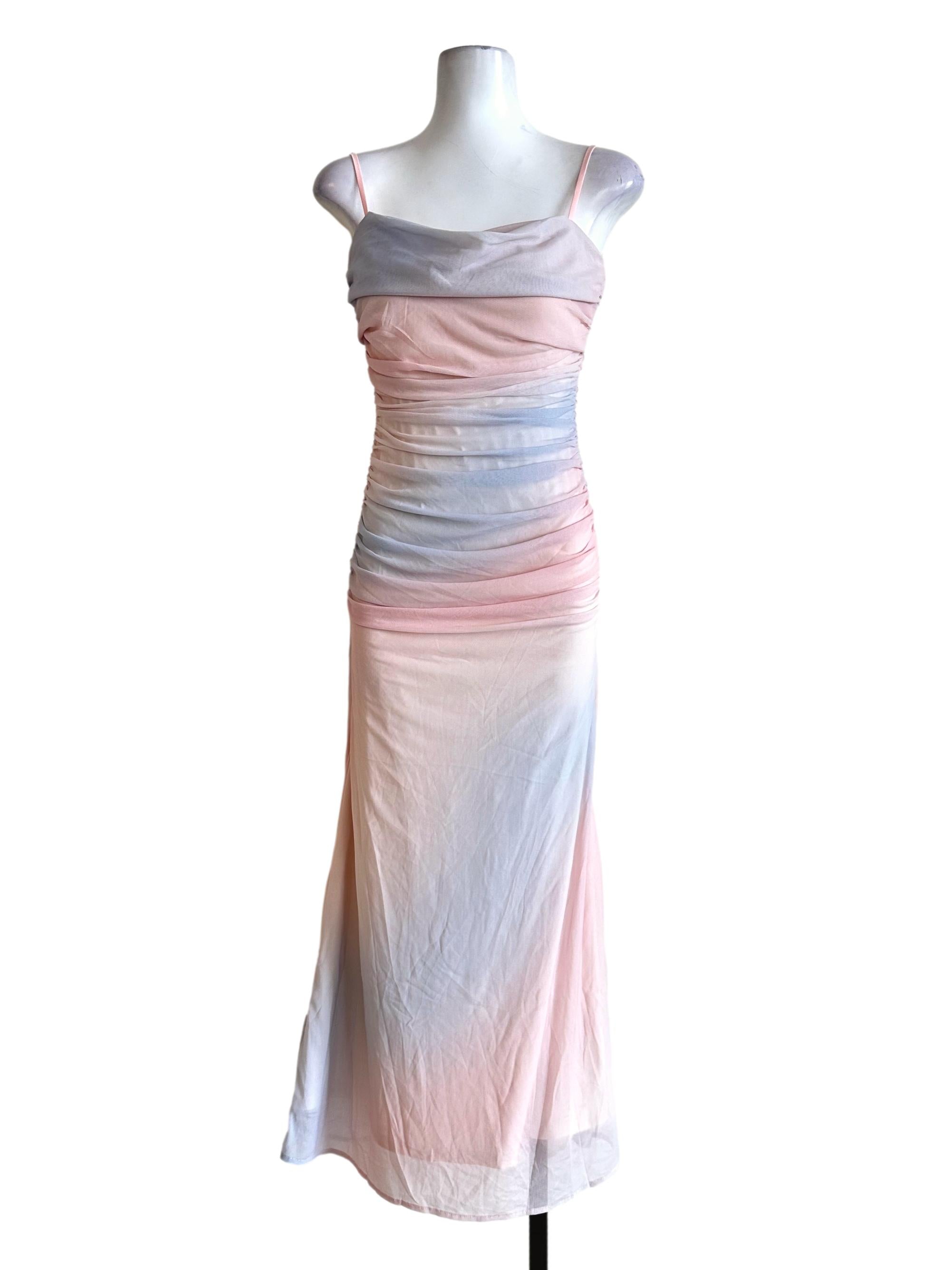 Light Pink Padded Maxi Dress