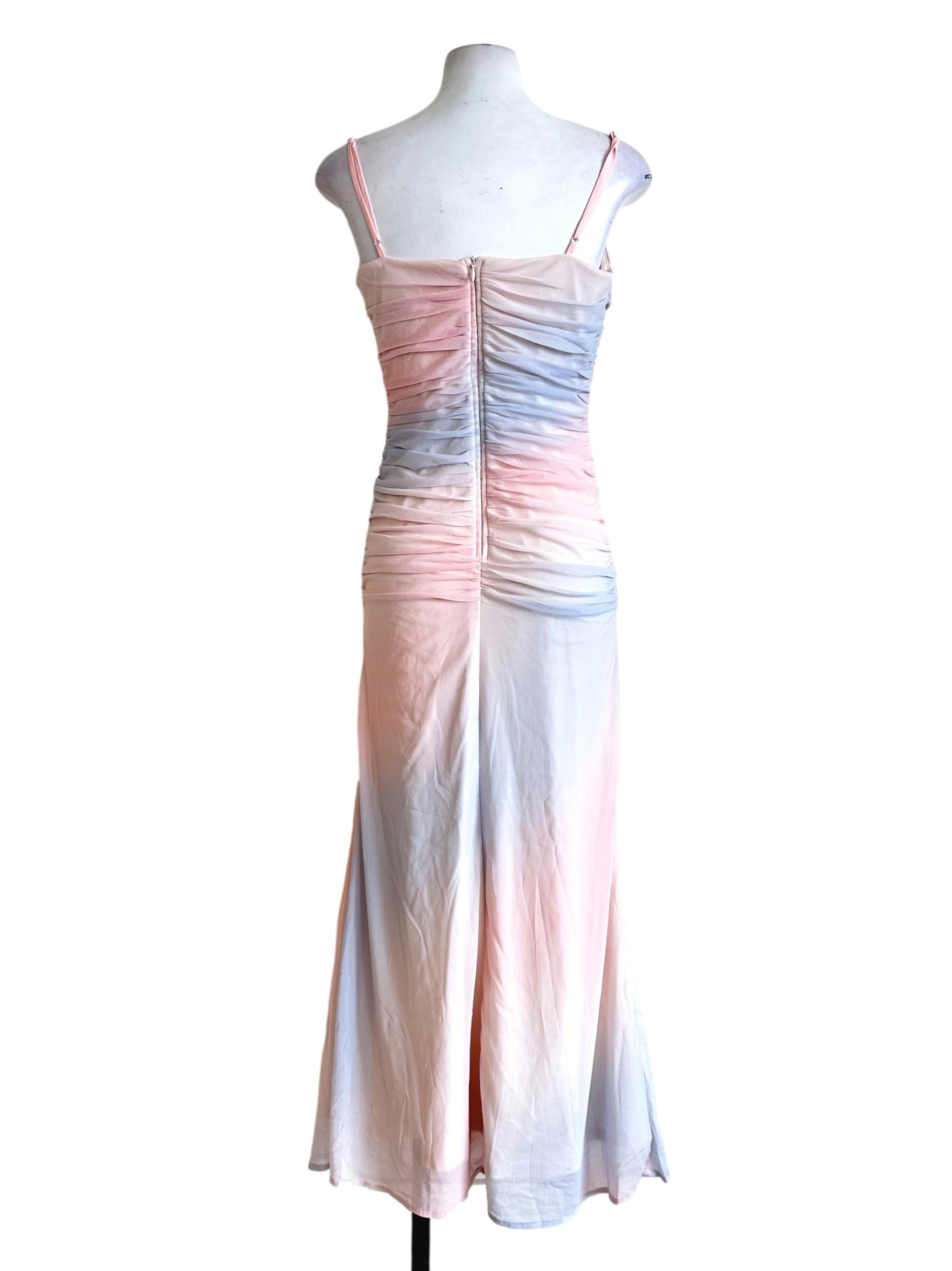 Light Pink Padded Maxi Dress