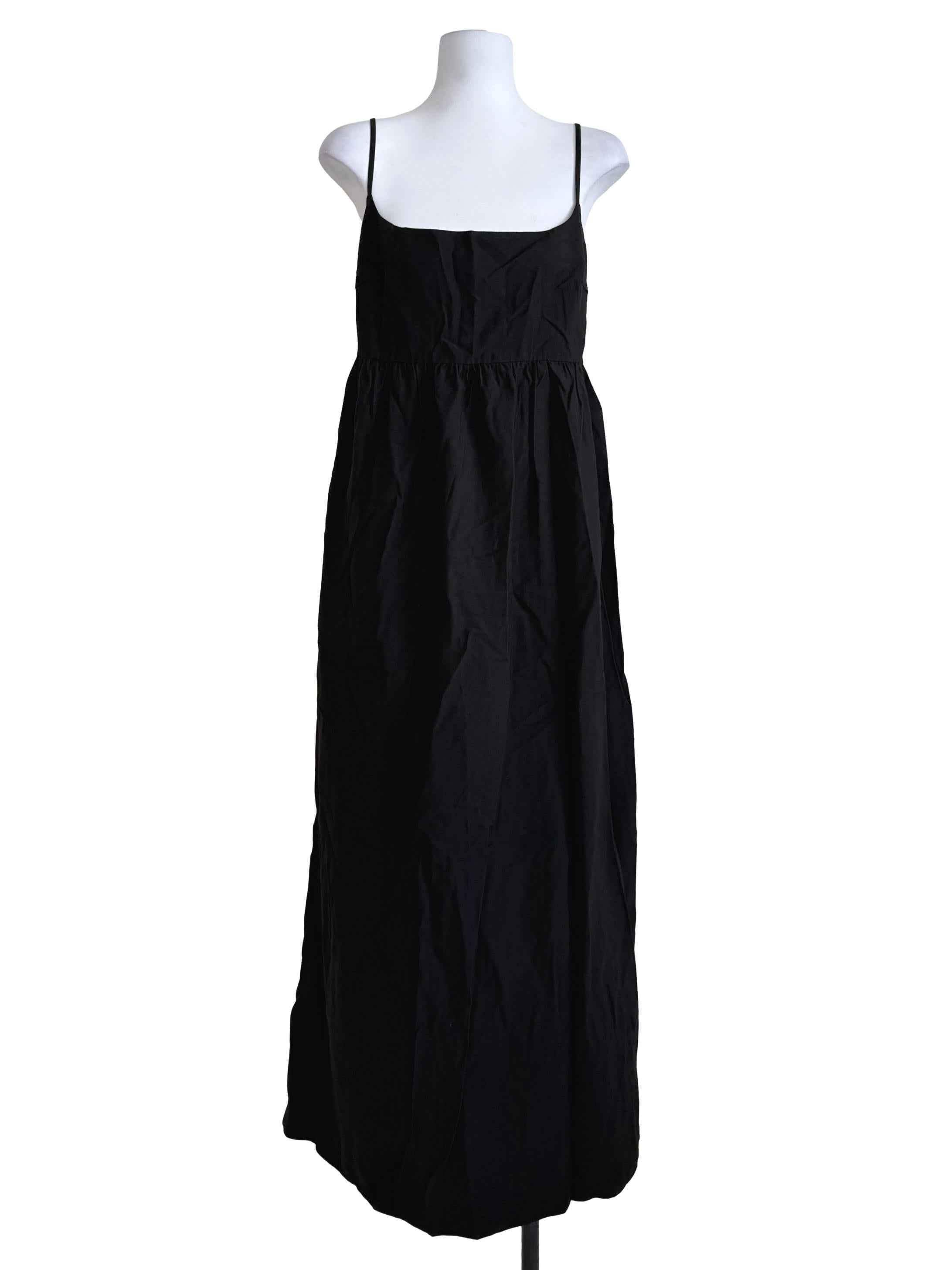 Black Spaghetti Strap Tent Dress