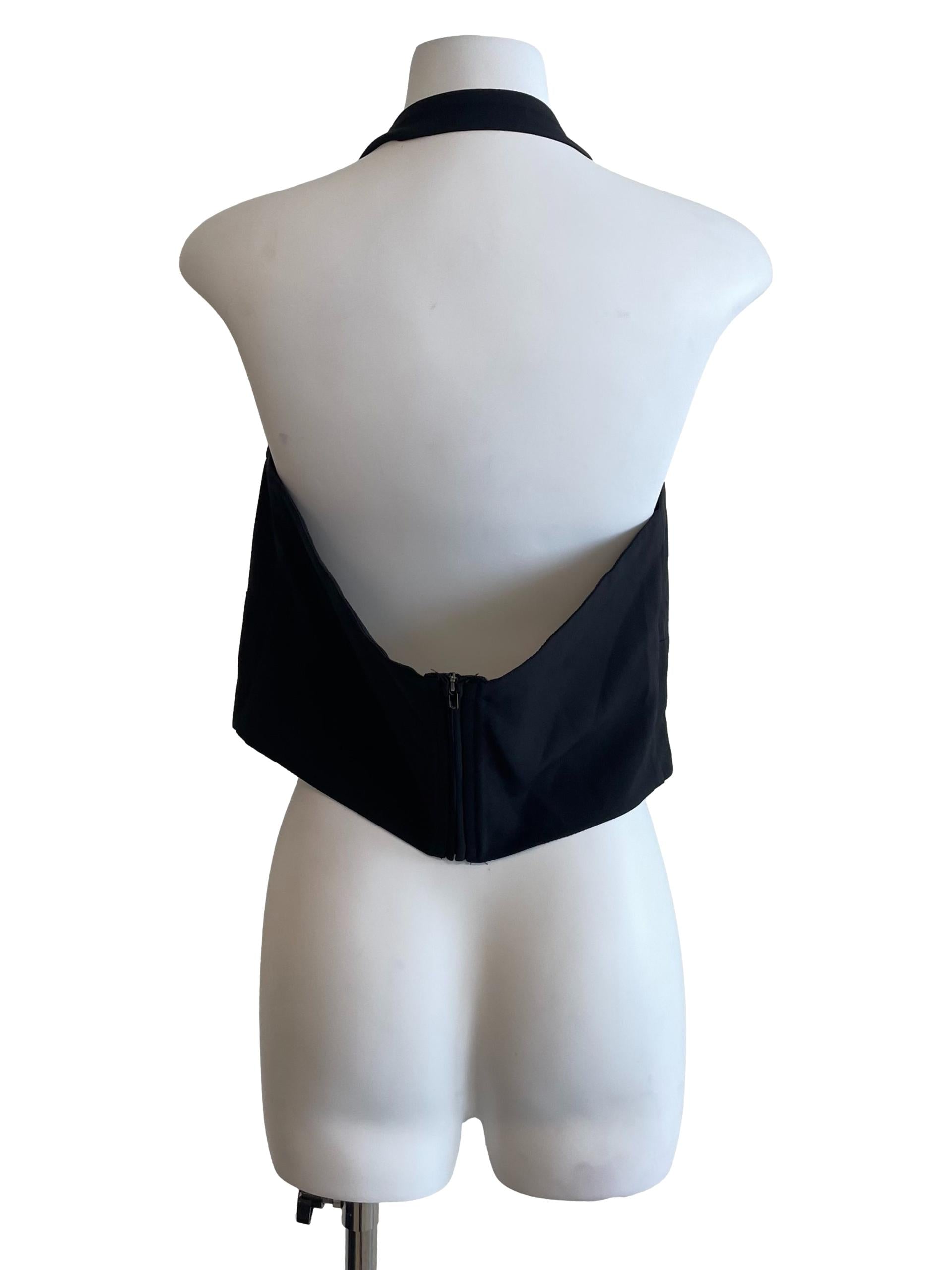 Shadow Halter Neck Bustier Top