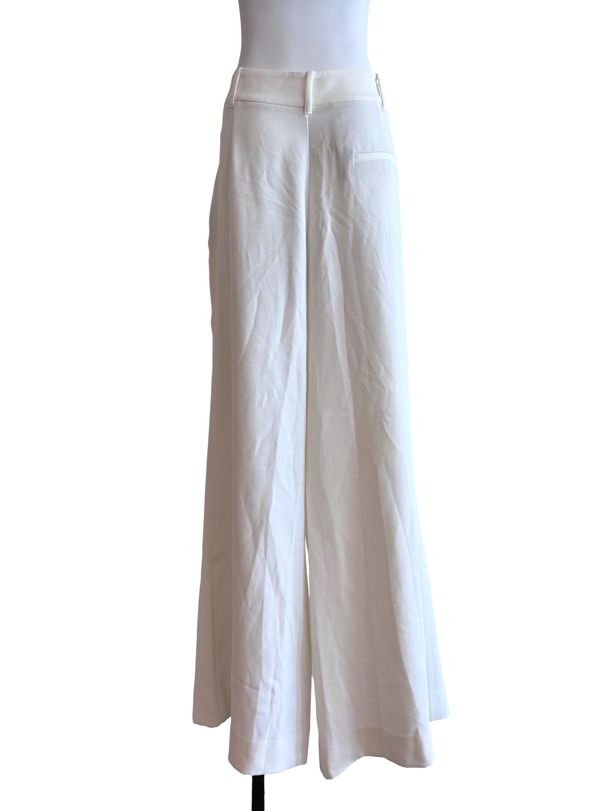 White Wide Unlined Pants LB