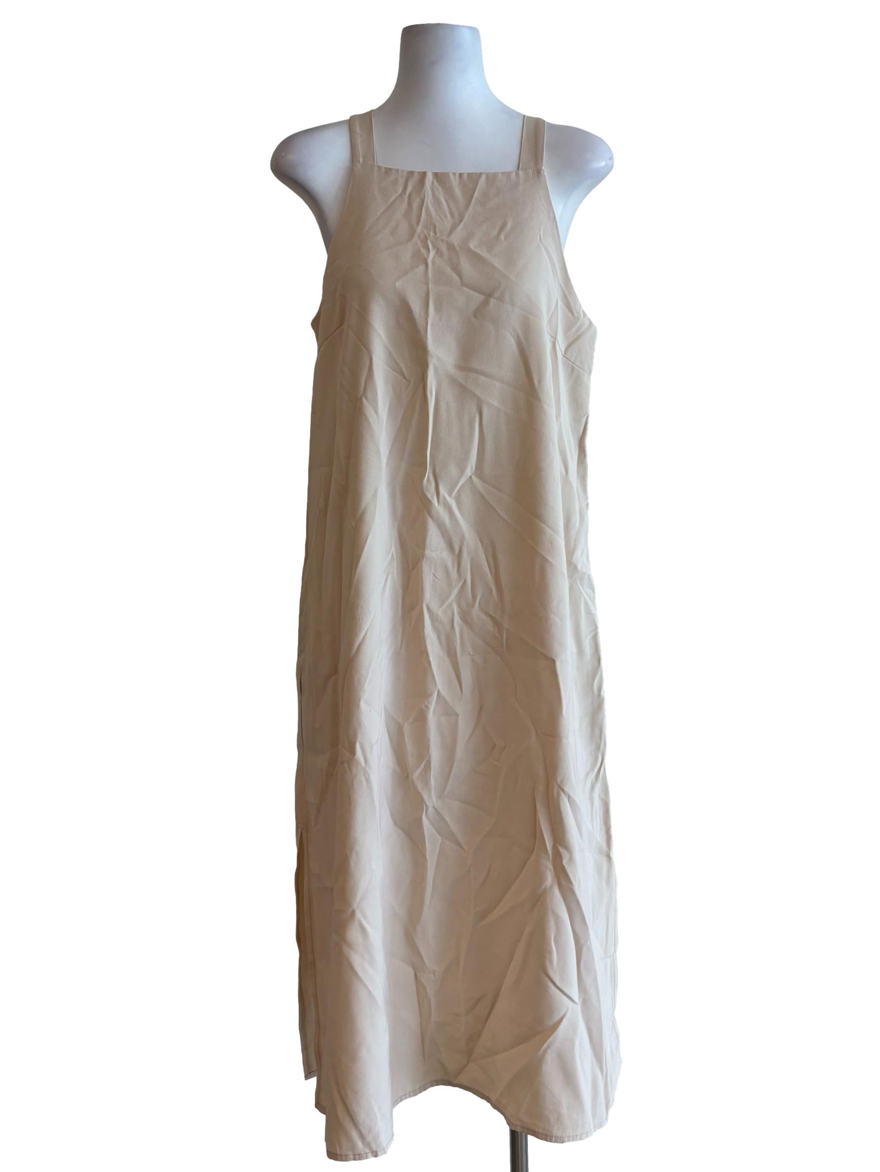 Buttercream Apron Neck Dress