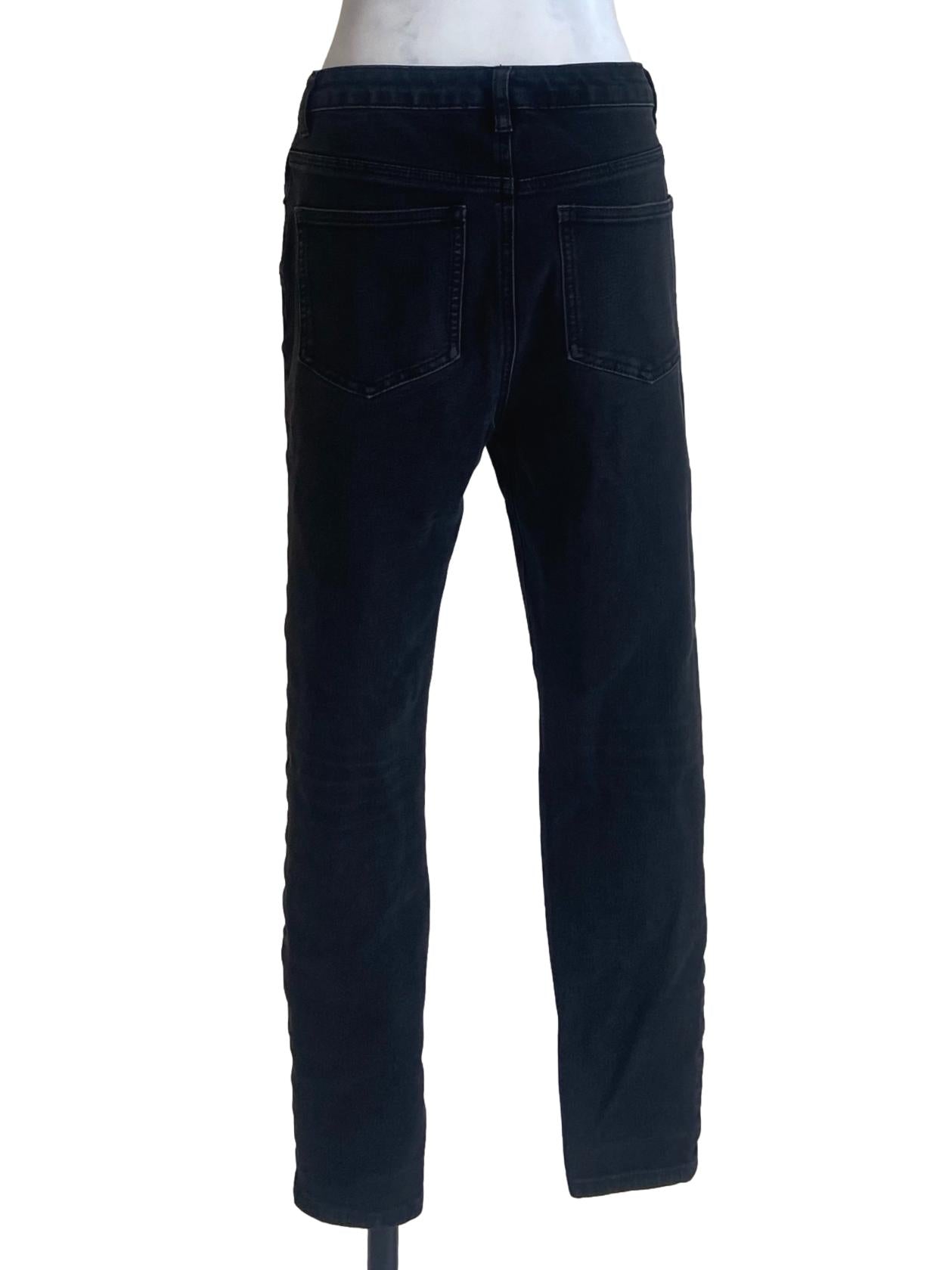 Black Twill Skinny Jeans