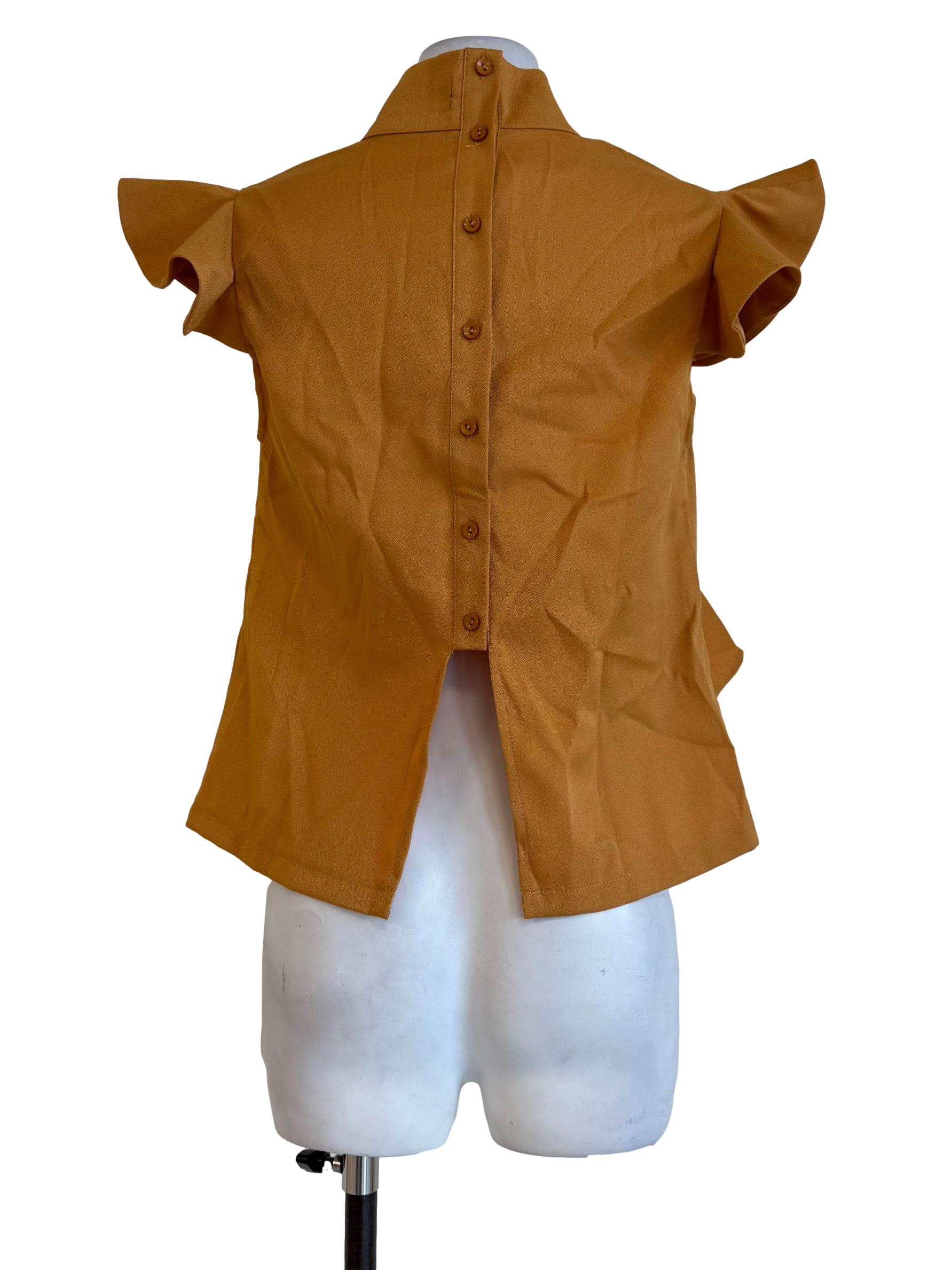 Marigold Ruffle Sleeve Top