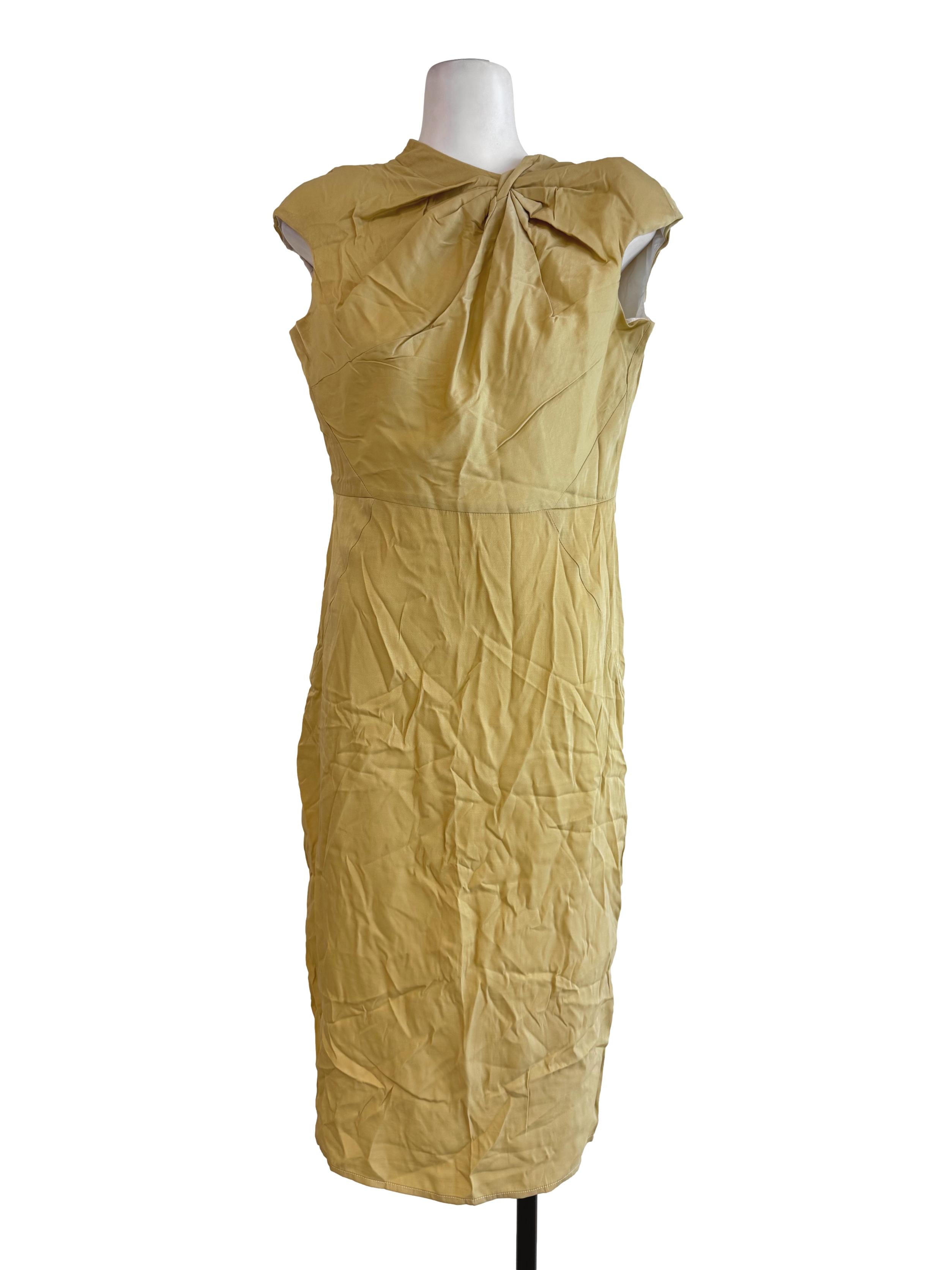 Pale Canary A-Cut Dress
