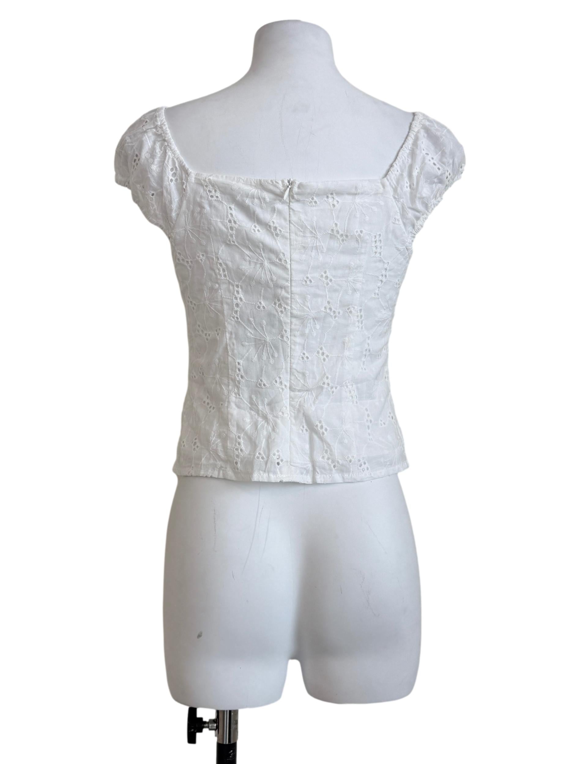 Pearl White Lace Top