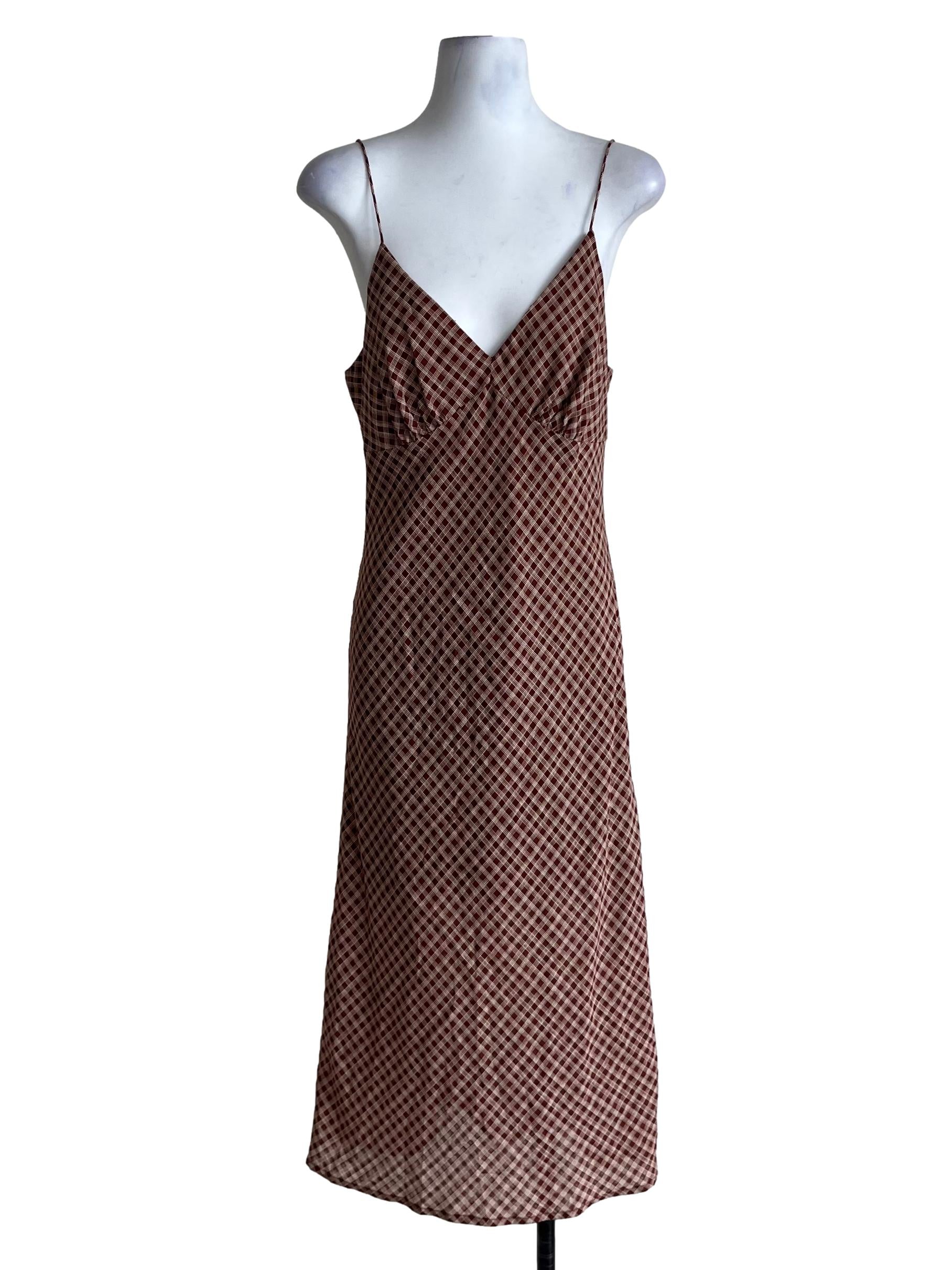 Caramel Brown Spaghetti Strap Babydoll Dress