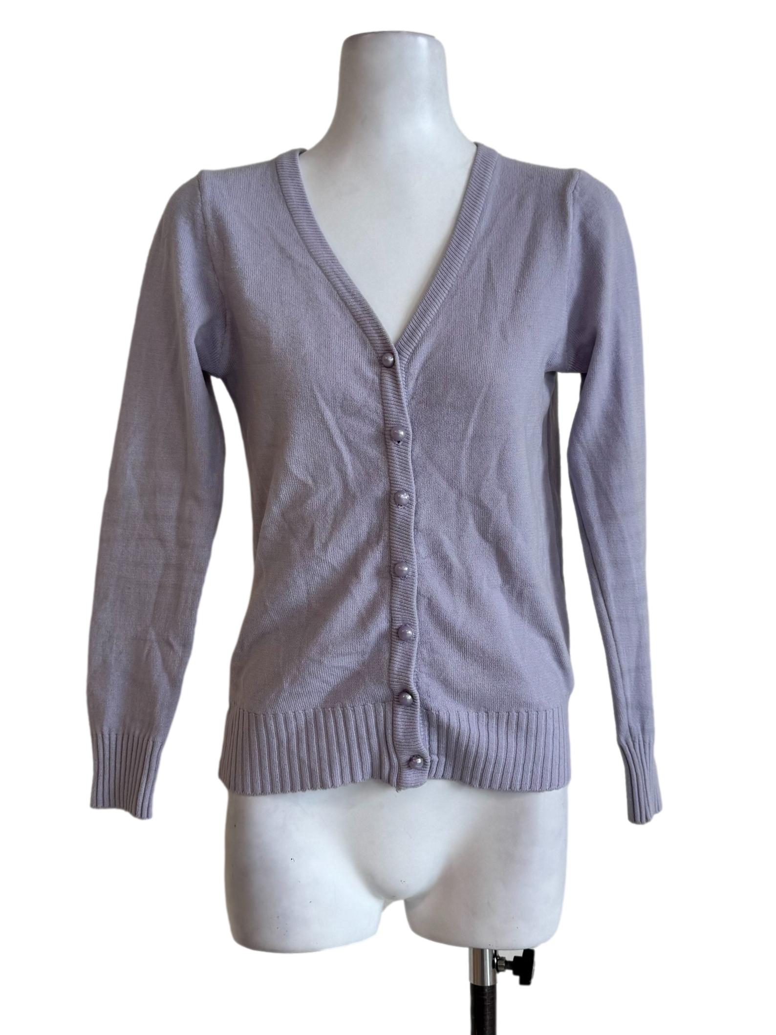 Dusty Lavender Long Sleeve Cardigan