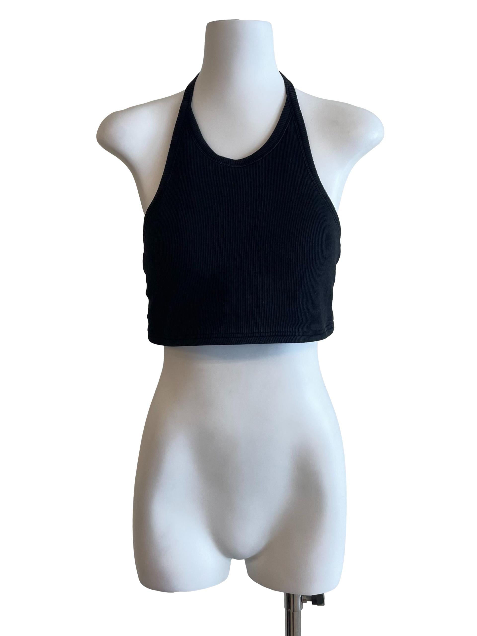 Charcoal Halter Neck Tank Top