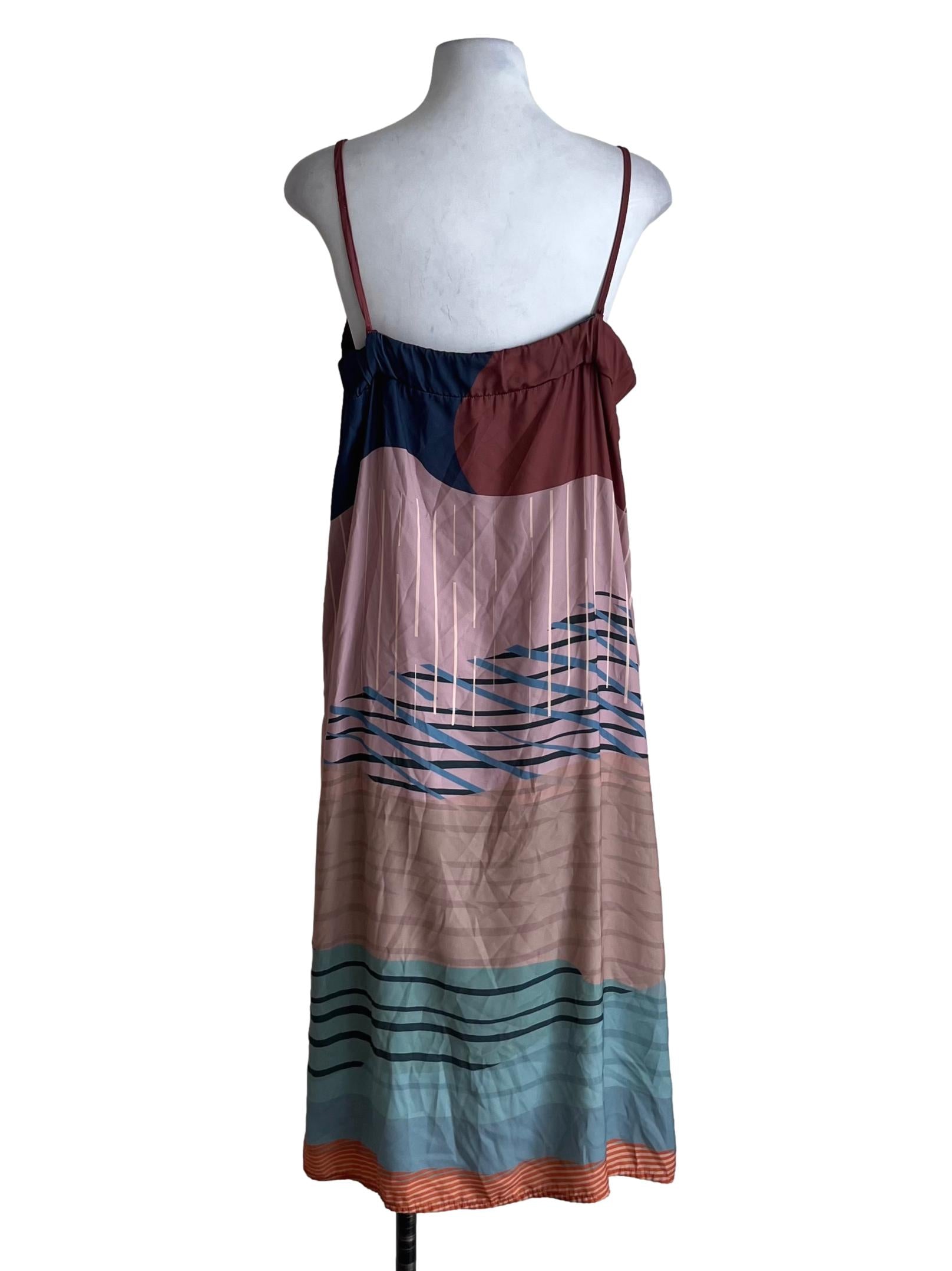 Heather Purple Spaghetti Strap Yoke Dress