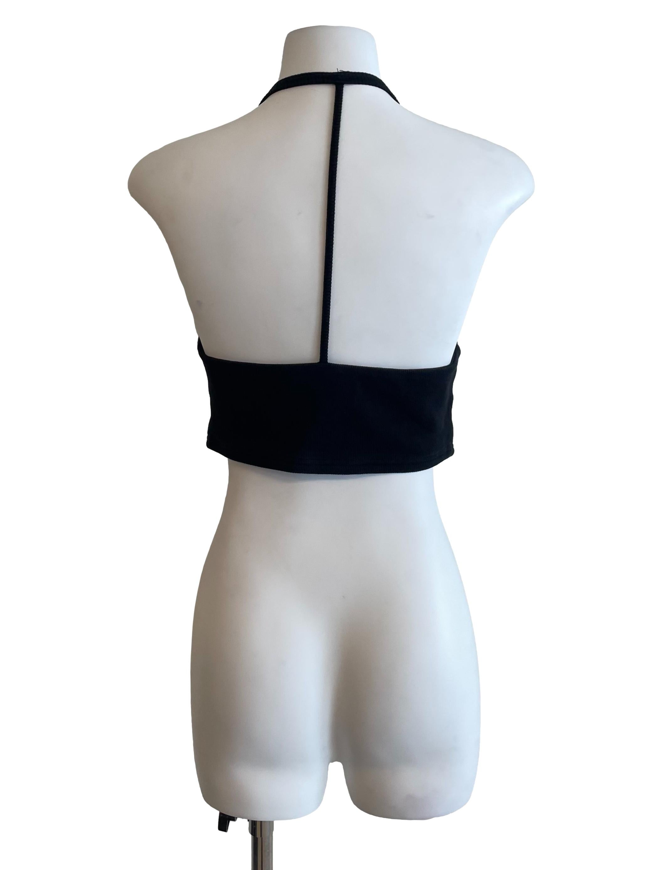 Charcoal Halter Neck Tank Top
