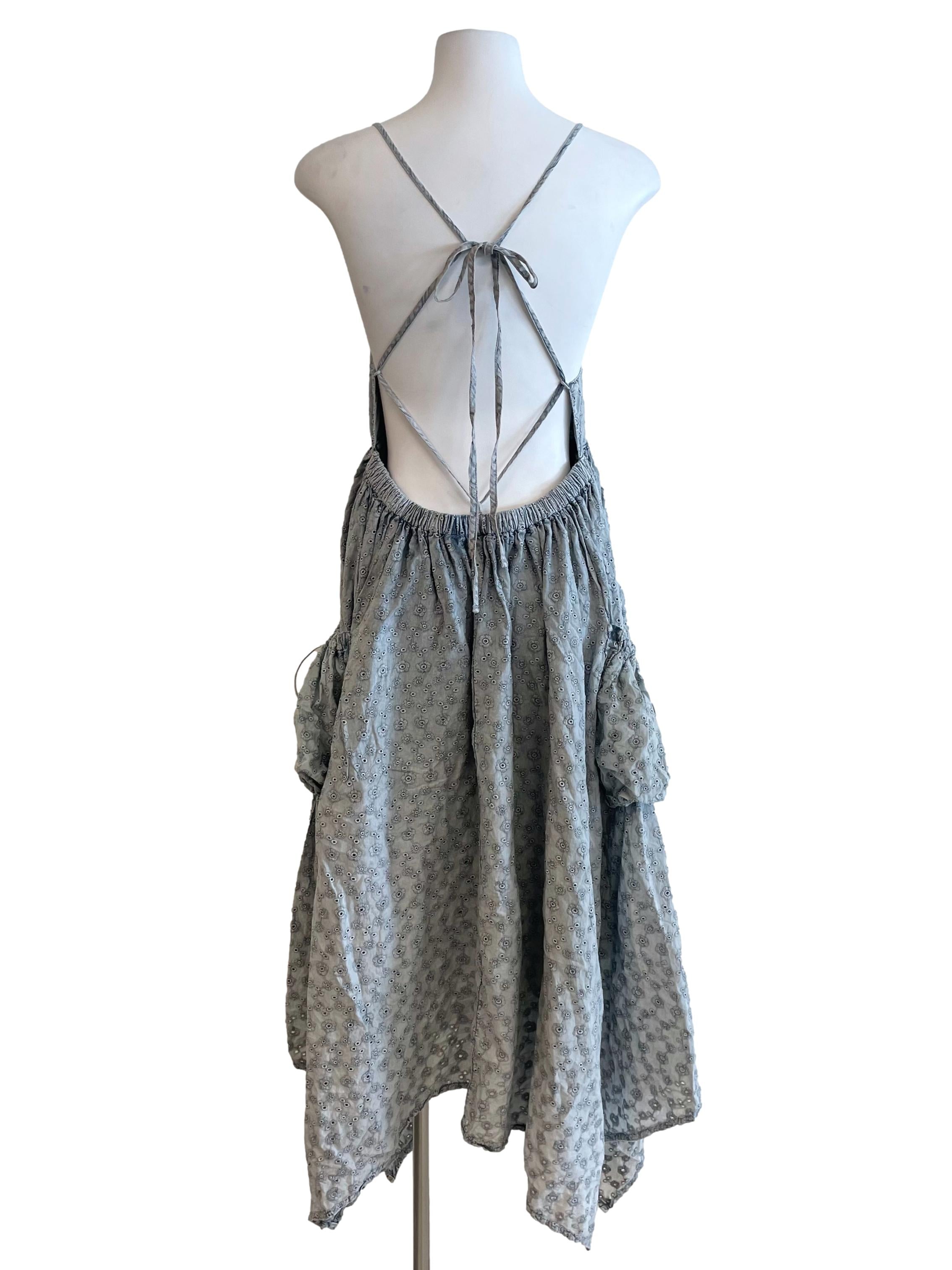 Warm Coin Hollow Open Back Dress