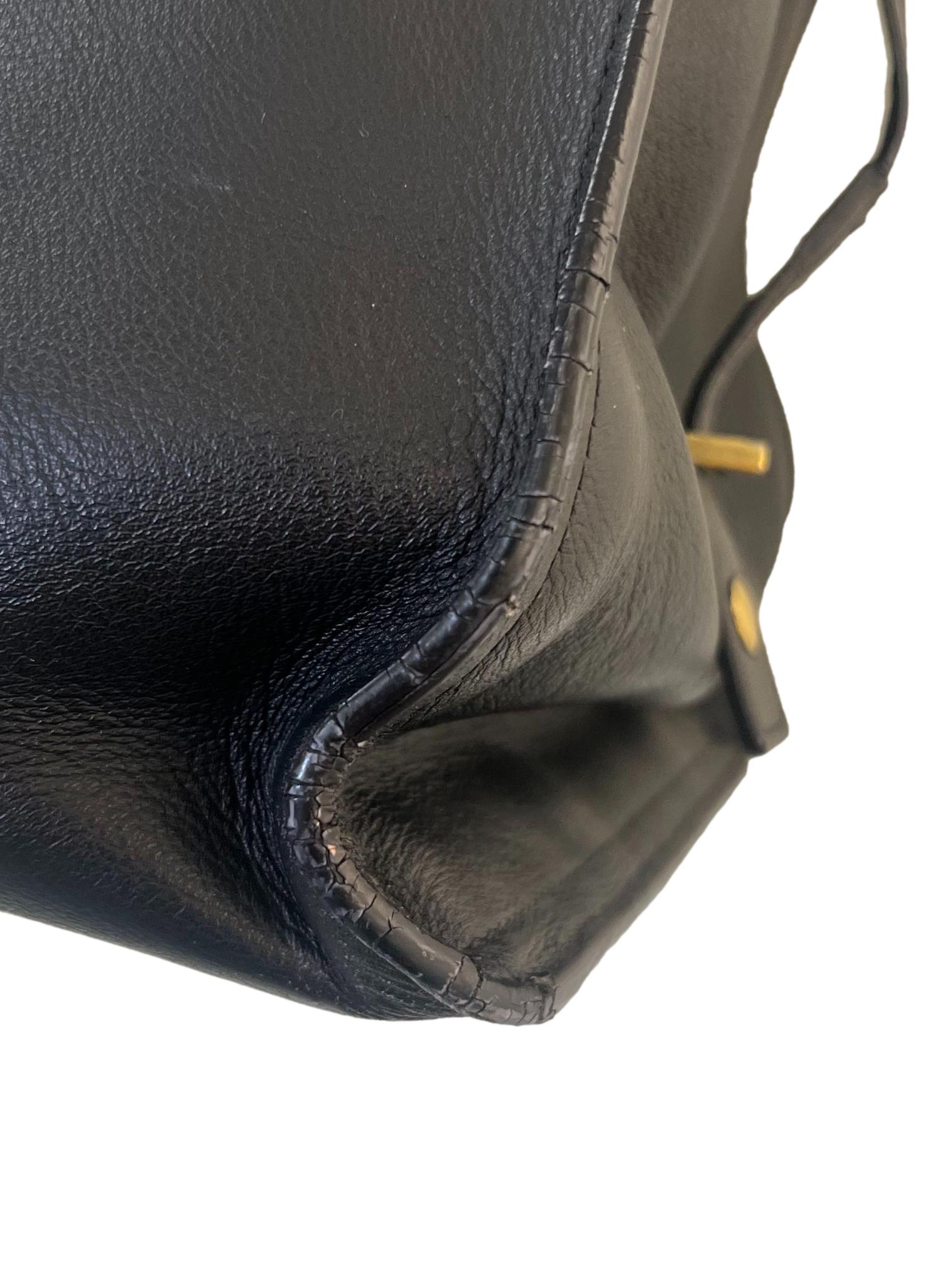 Black Saint Laurent Y Tote Bag