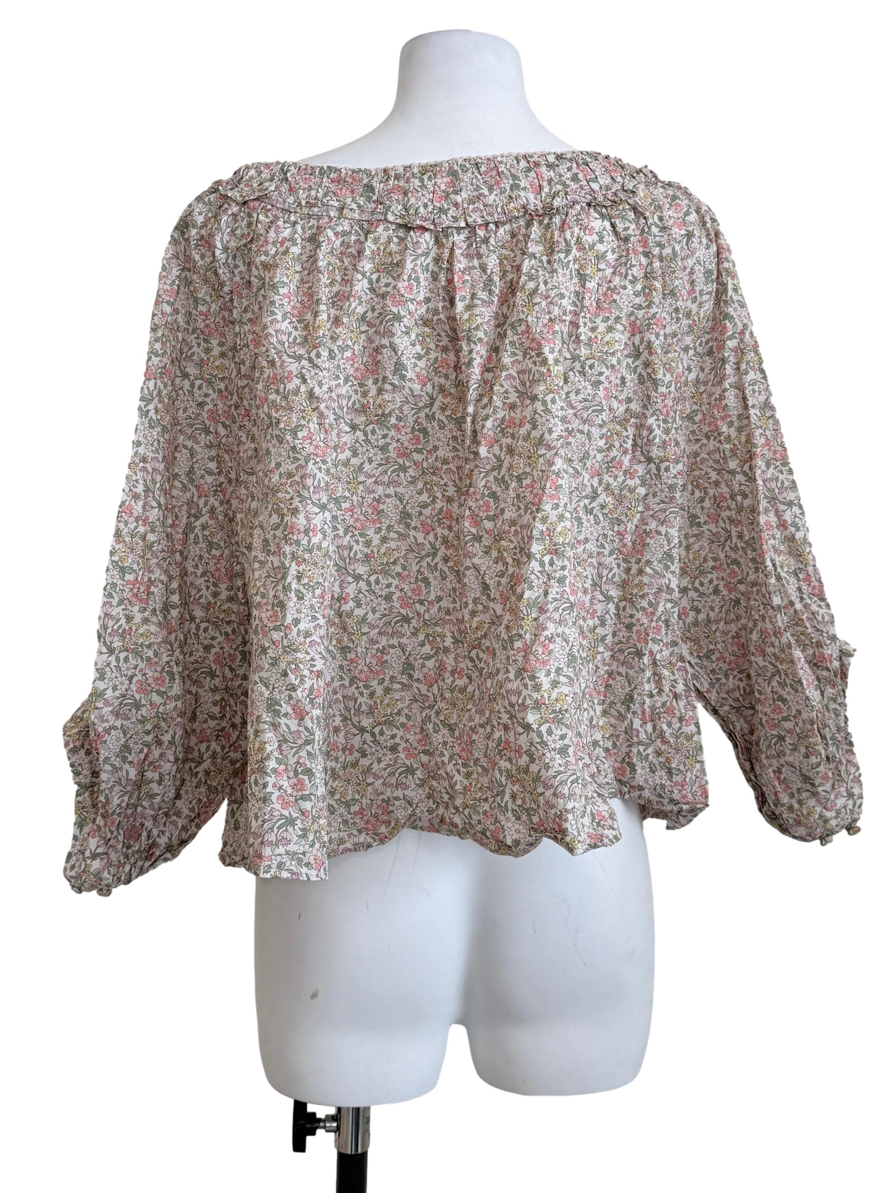 Multicolor Printed Scoop Neck Top CM
