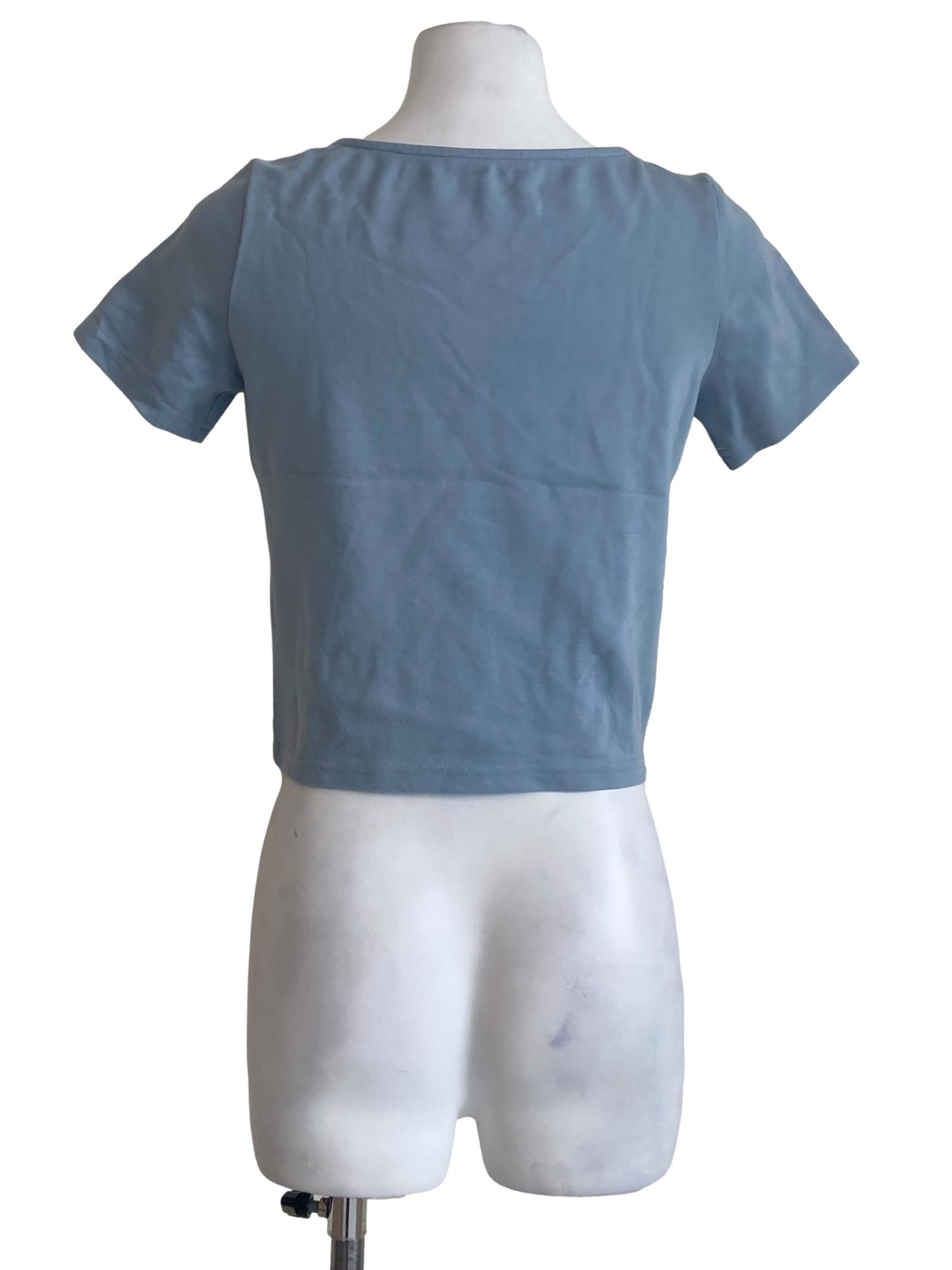 Sky Blue Queen Anne Top
