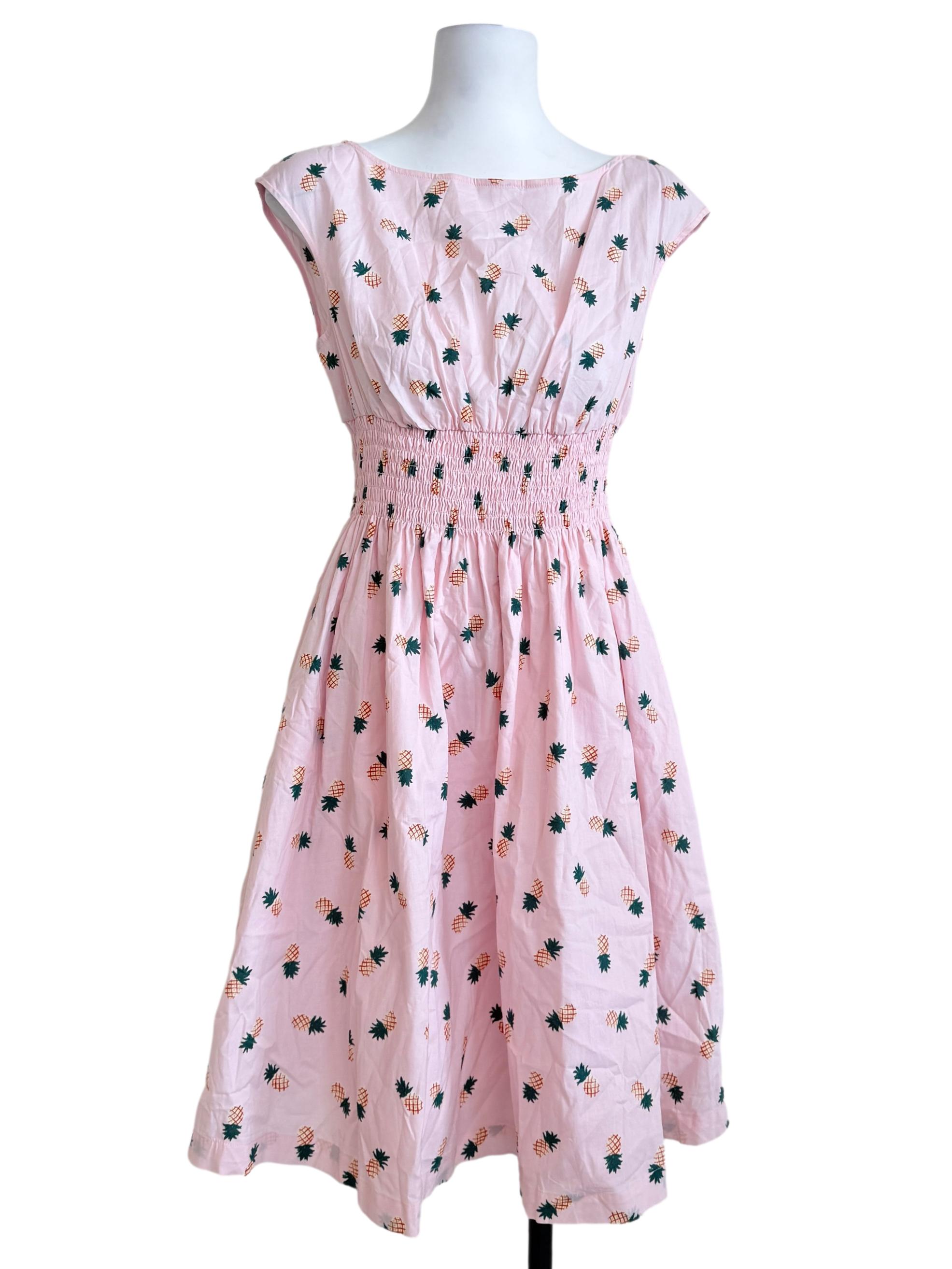 Blush Pink Fit-And-Flare Dress