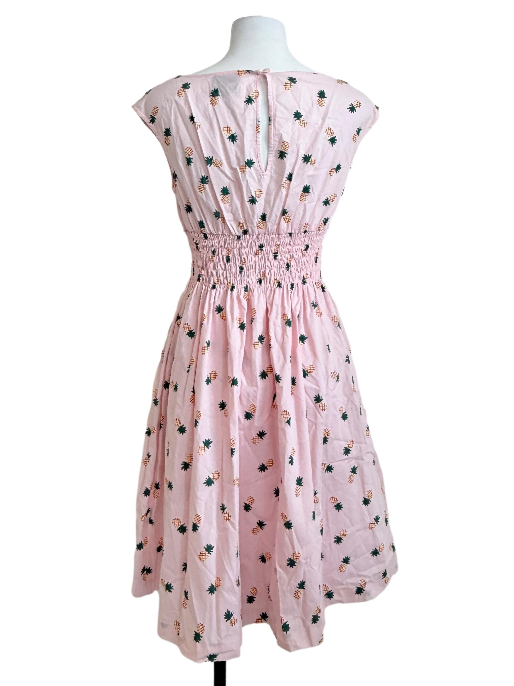 Blush Pink Fit-And-Flare Dress