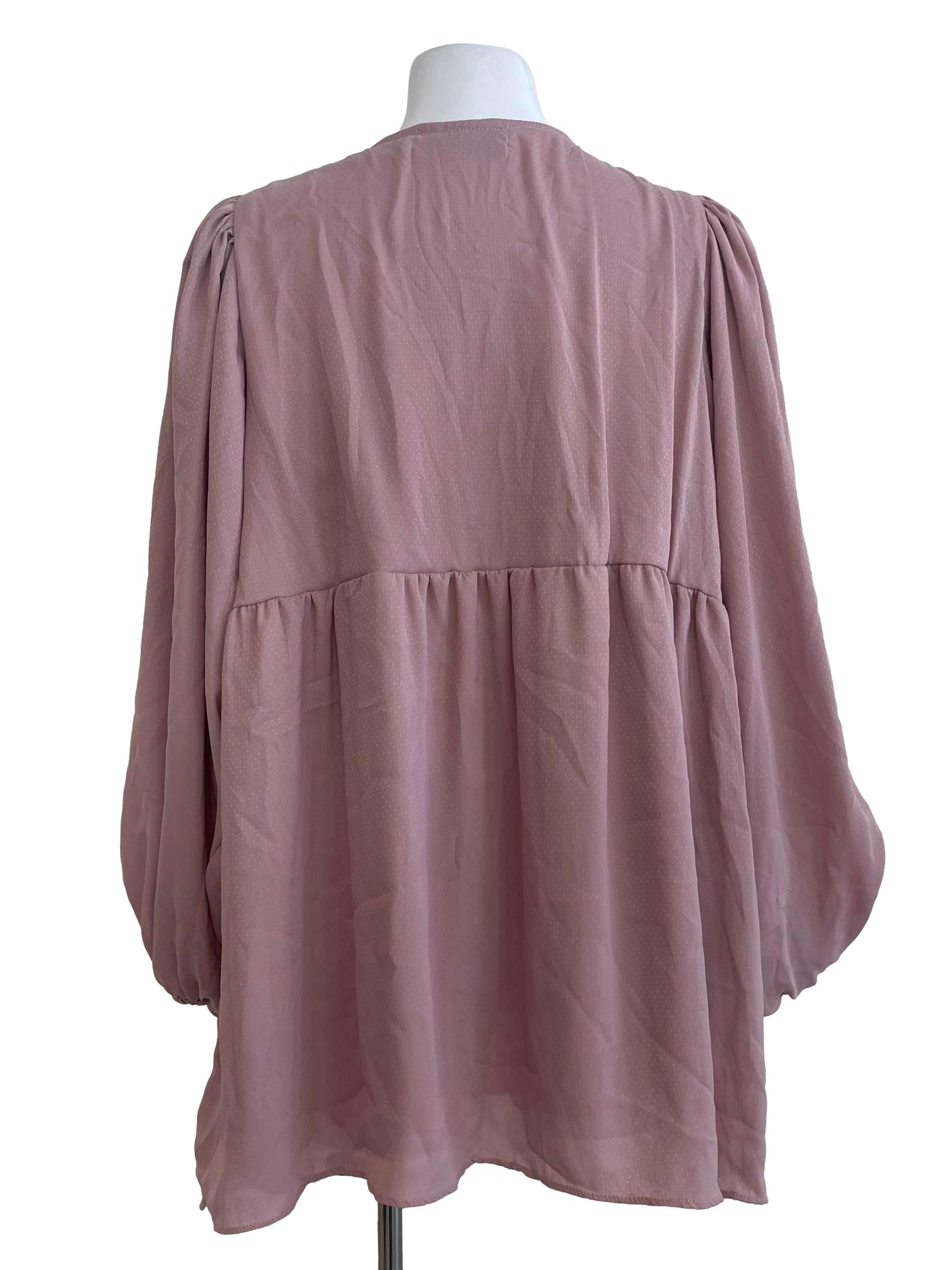 Coral Pink Dots Blouse