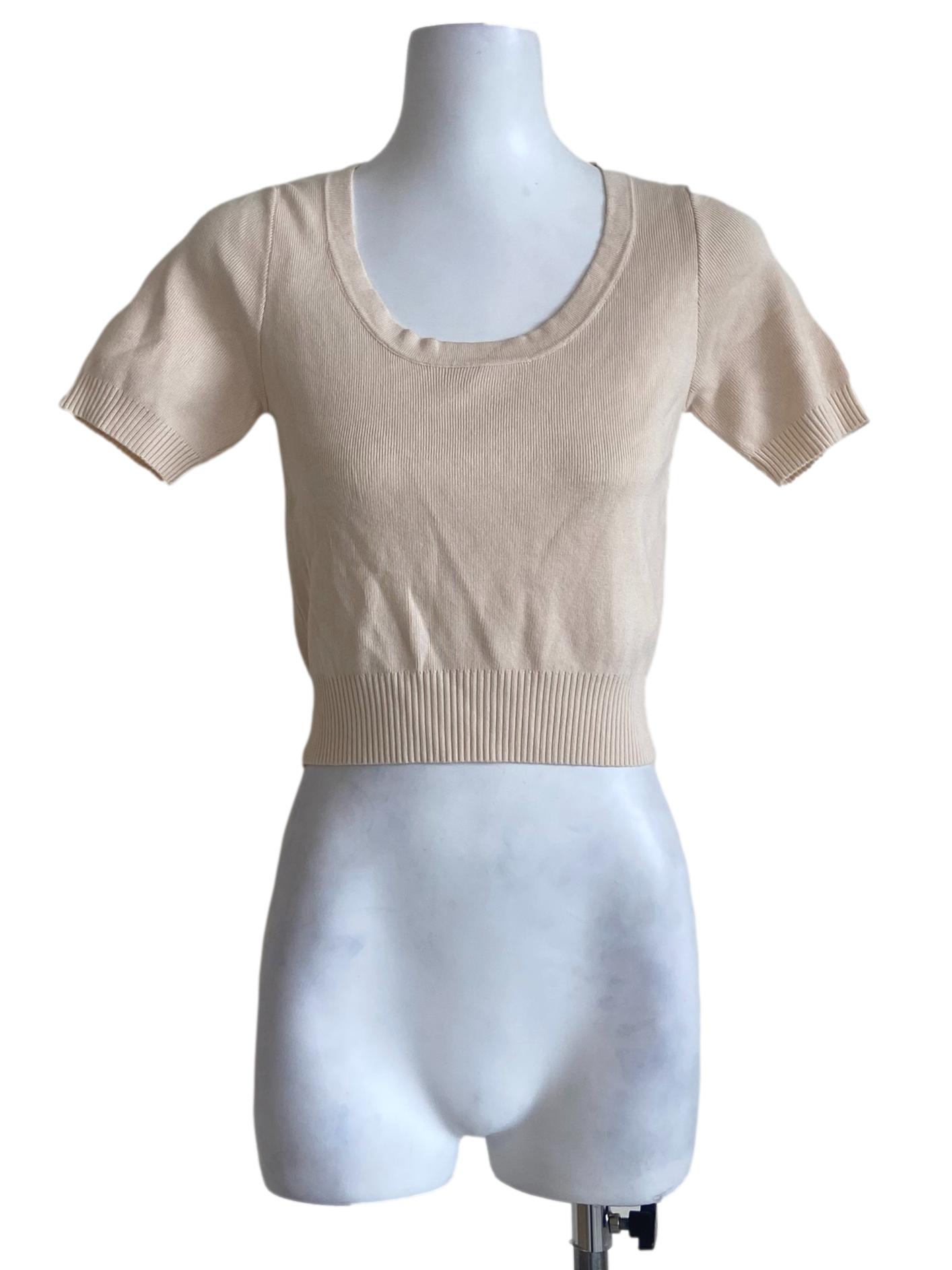 Chiffon Knitted Pegged Blouse