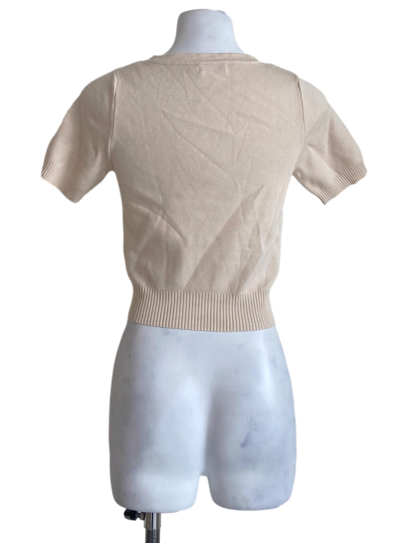 Chiffon Knitted Pegged Blouse