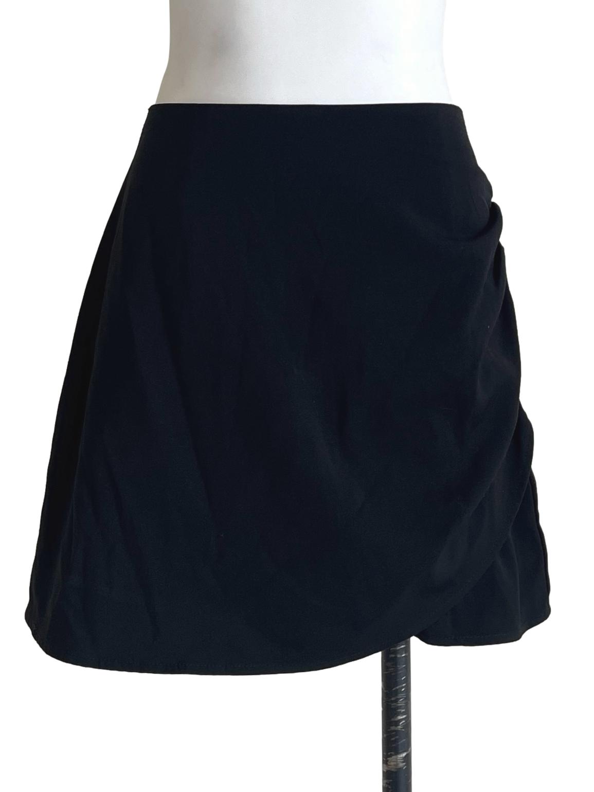 Pitch Black A-Line Skirt