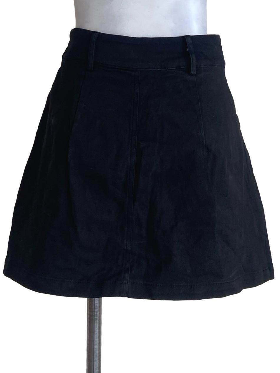 Black Herringbone Mini Skorts