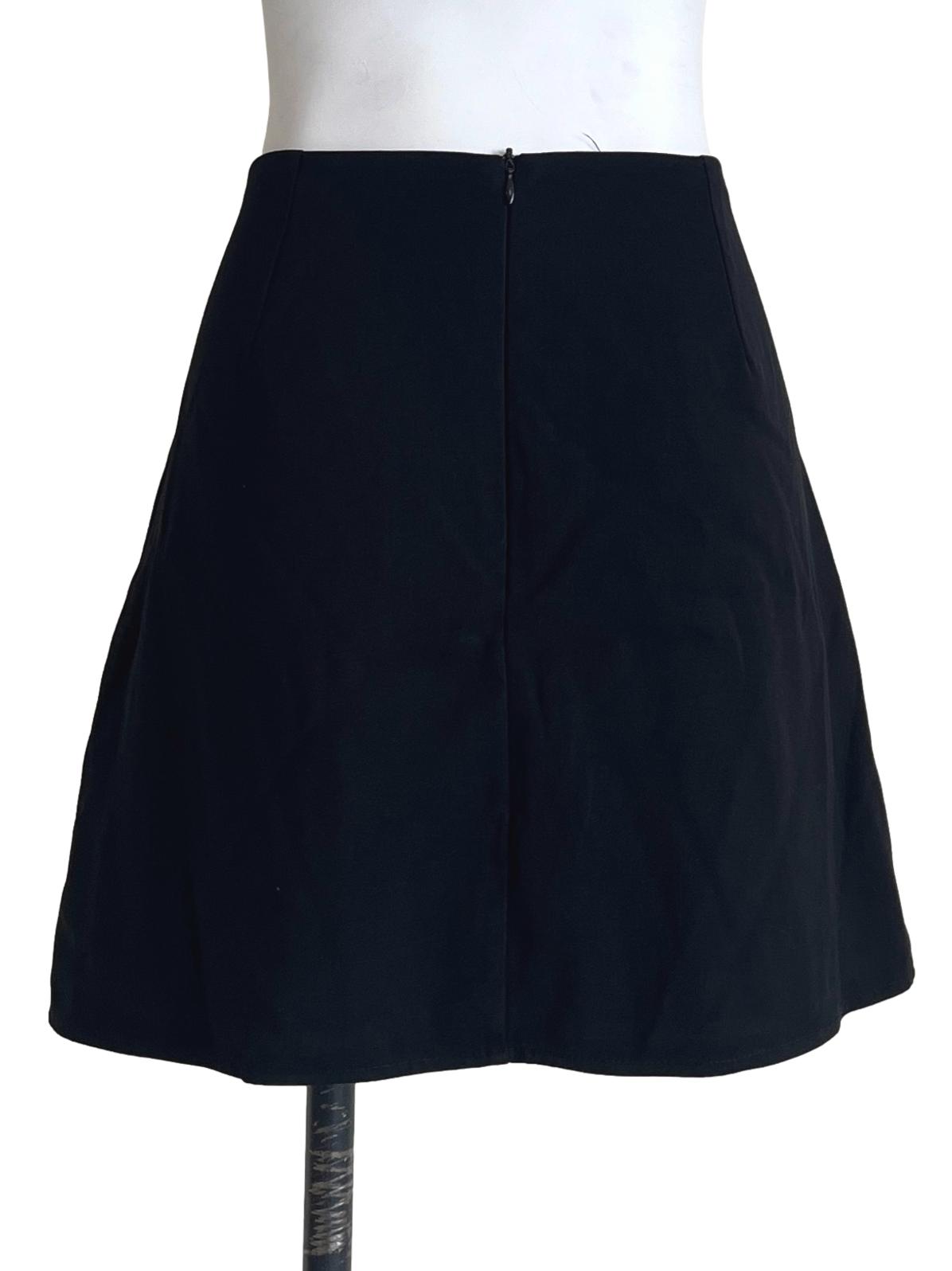 Pitch Black A-Line Skirt