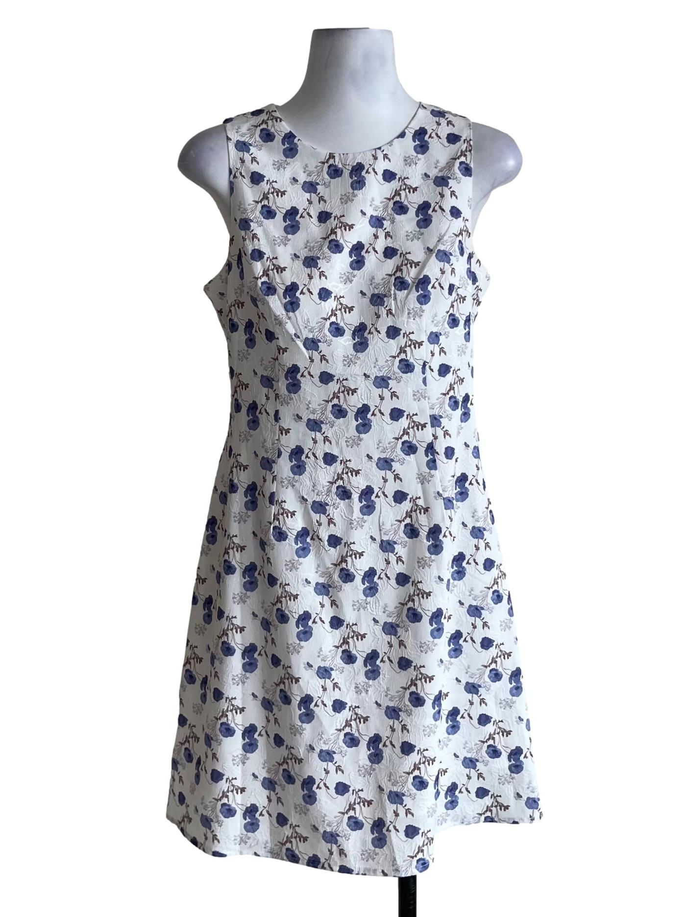 White Floral Sheath Dress