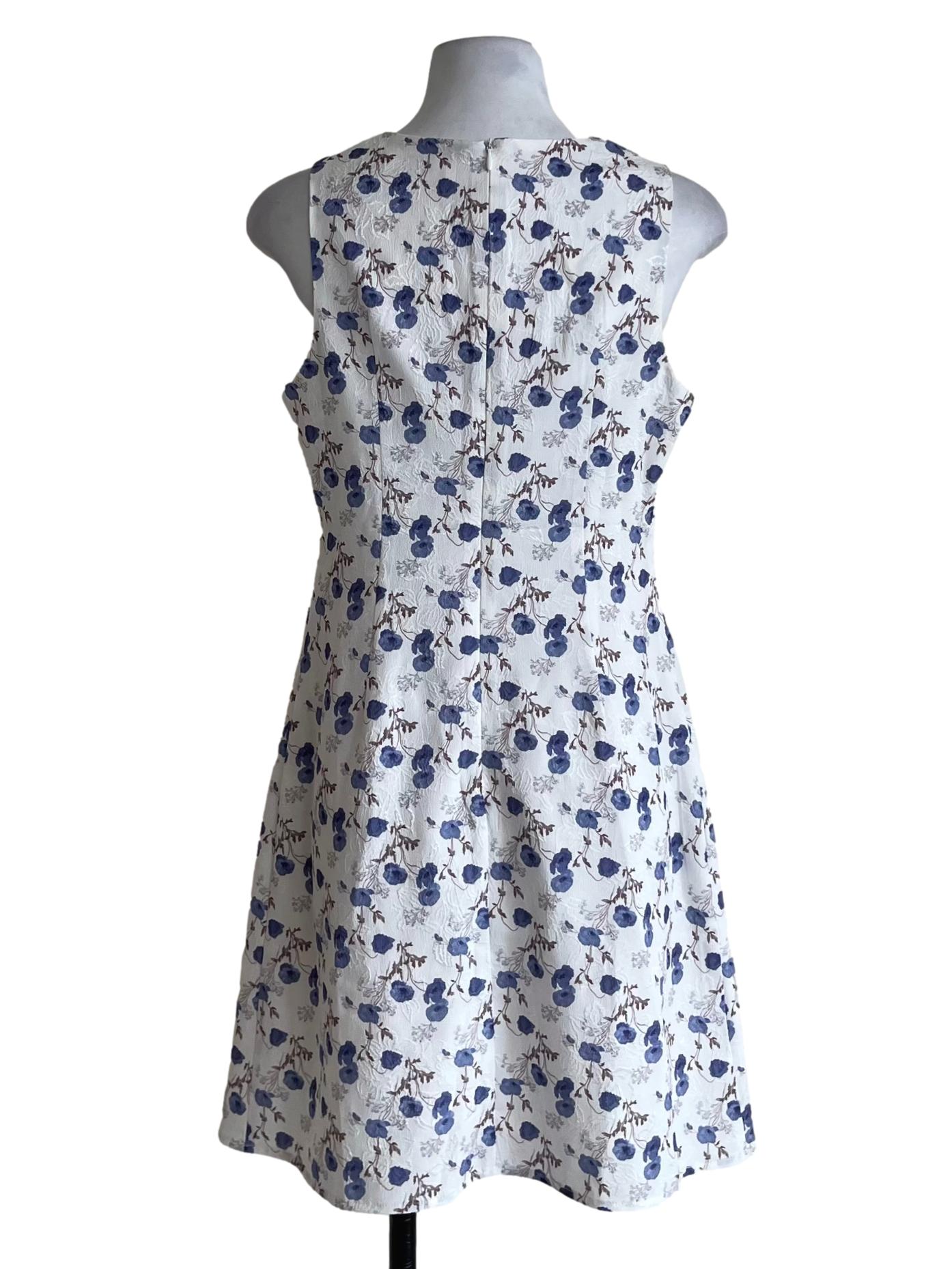 White Floral Sheath Dress